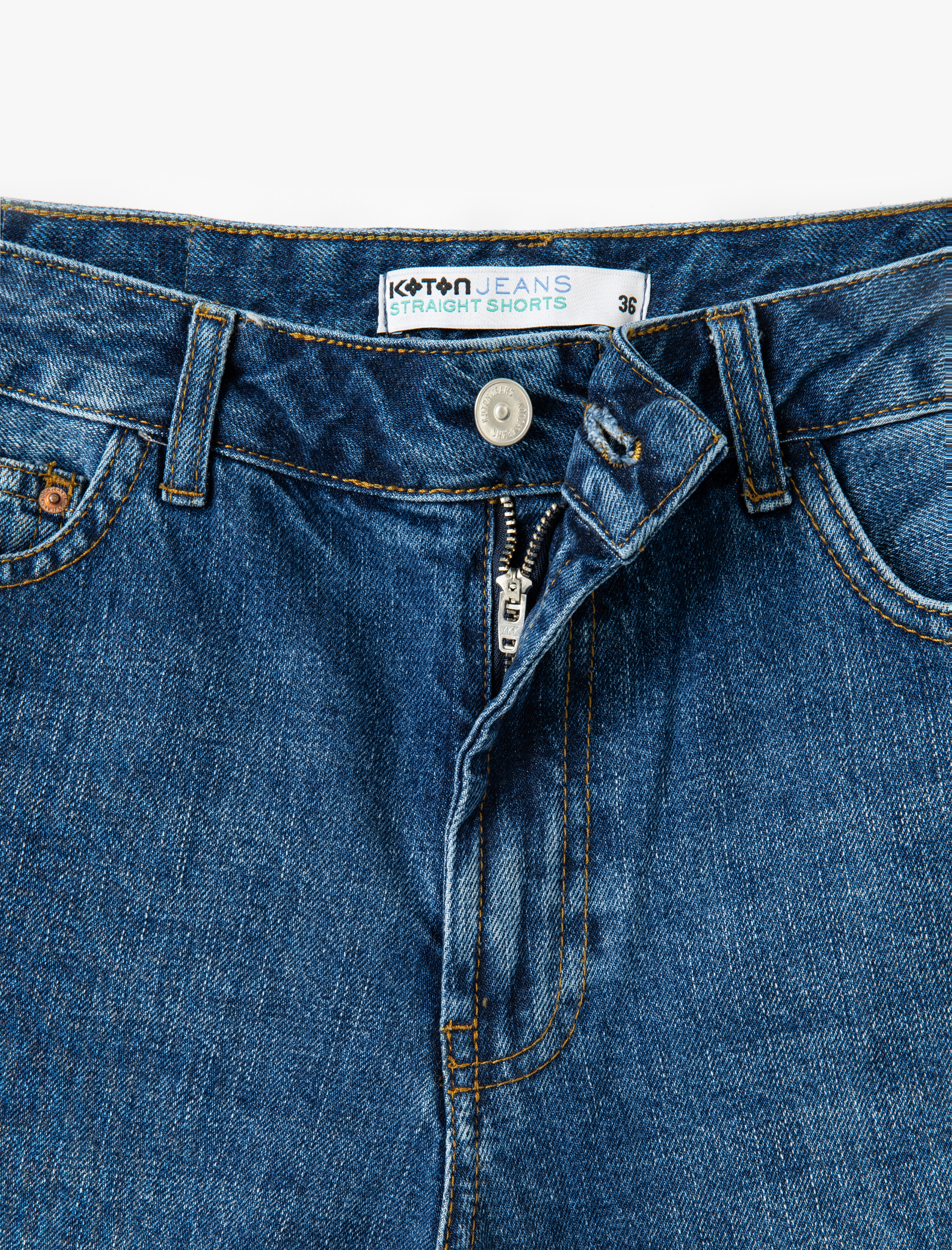   Rahat Kesim Normal Bel Denim Şort