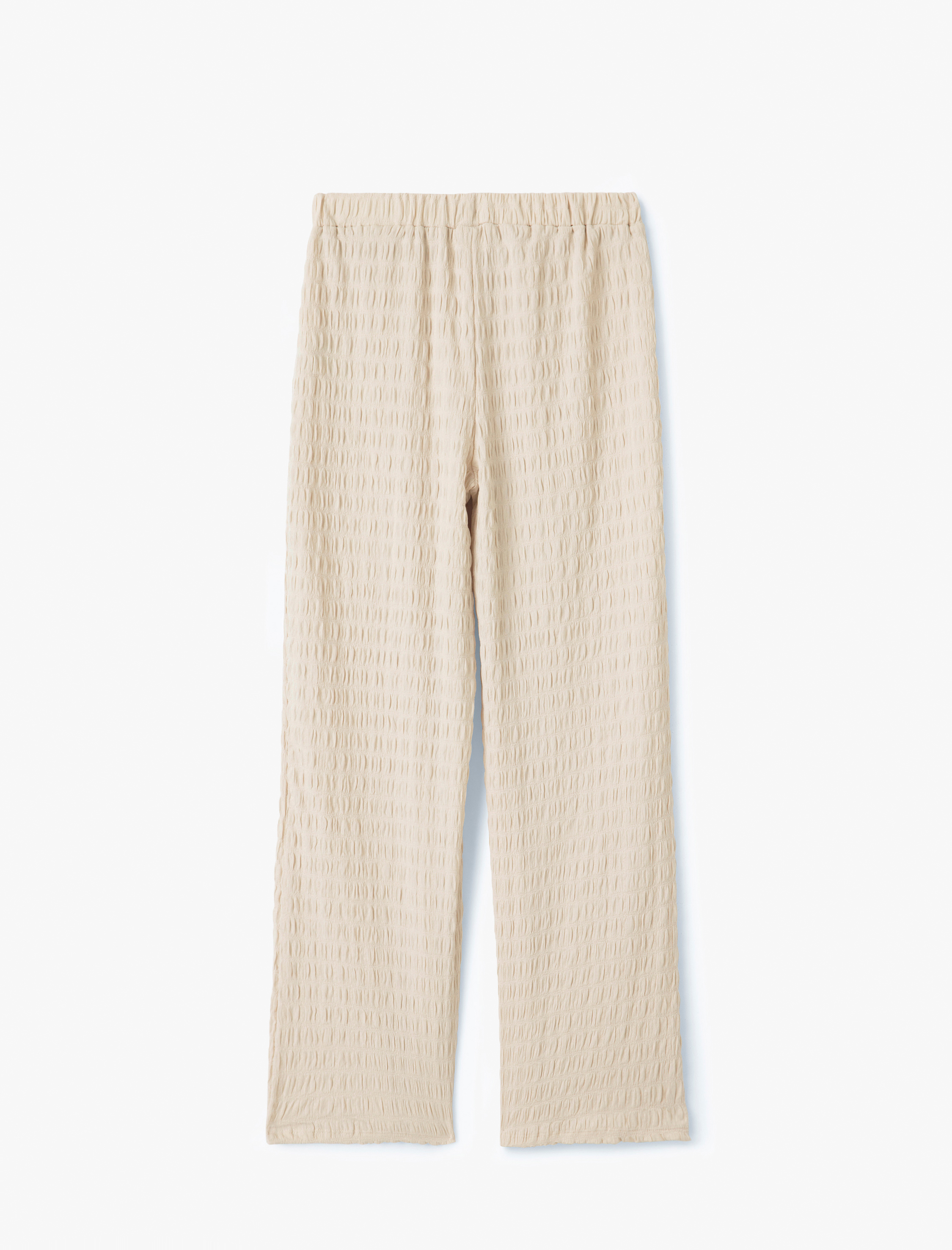   Beli Lastikli Dokulu Bol Paça Dokulu Pantolon