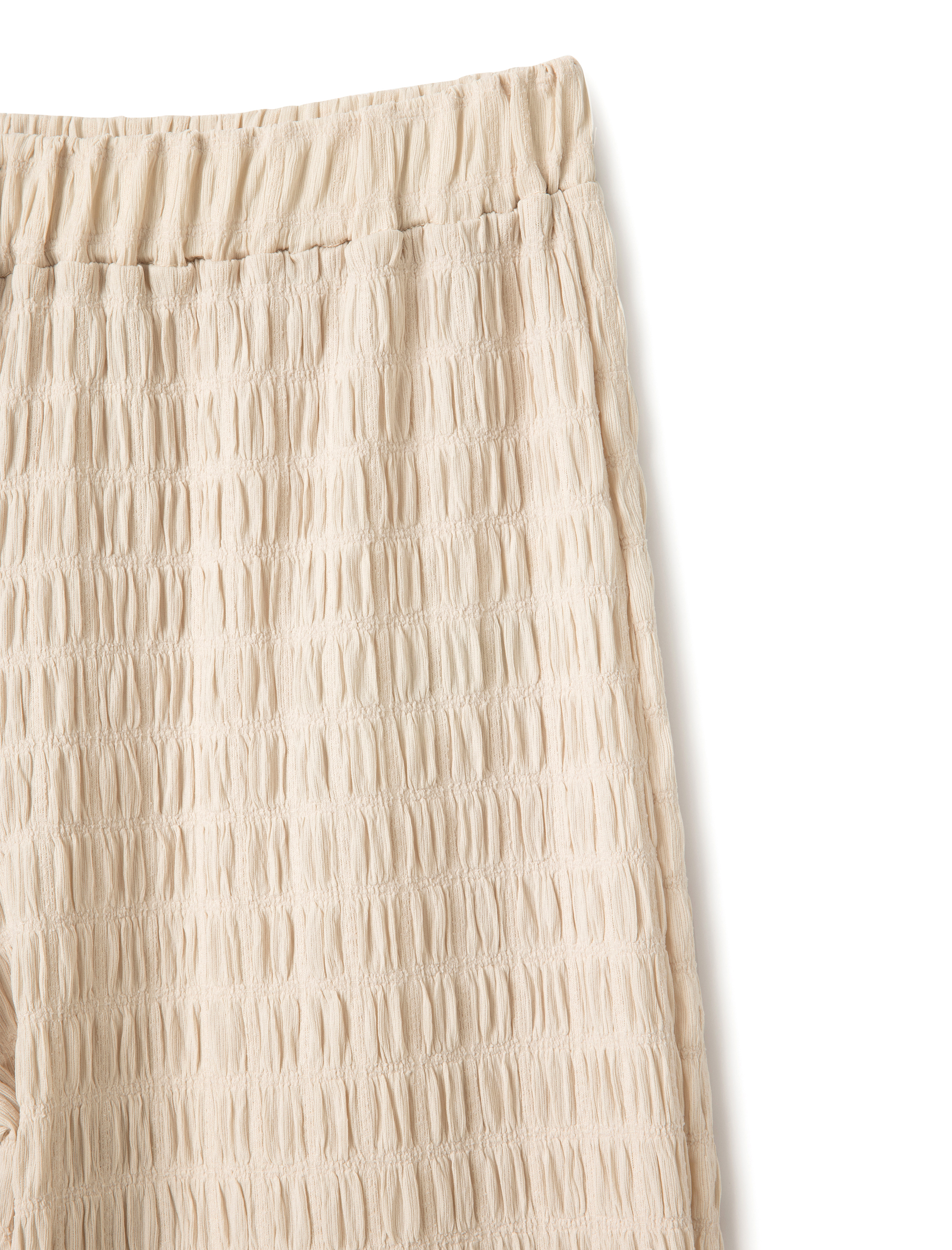   Beli Lastikli Dokulu Bol Paça Dokulu Pantolon