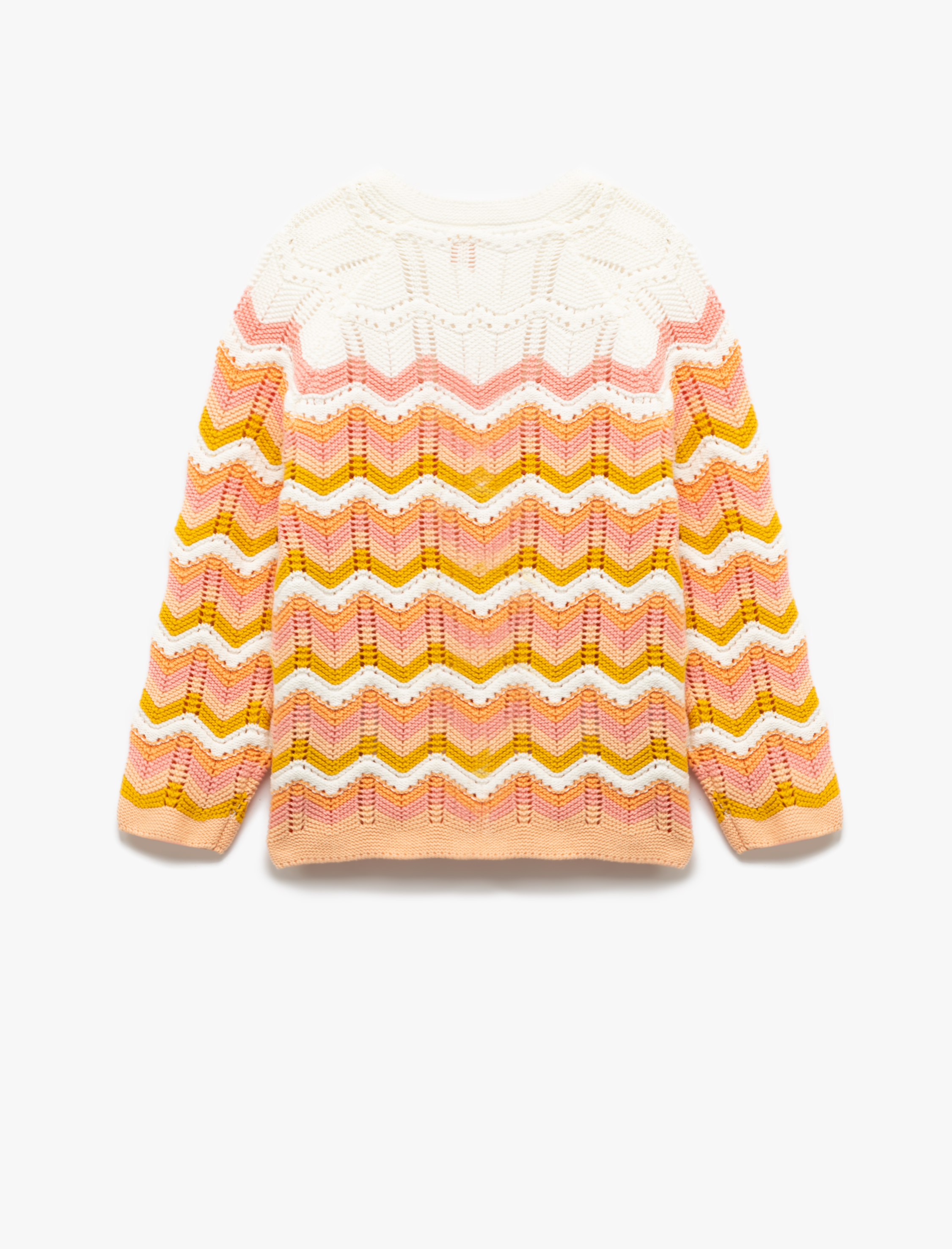 Kız Bebek Pamuklu Uzun Kollu Bisiklet Yaka Triko Hırka