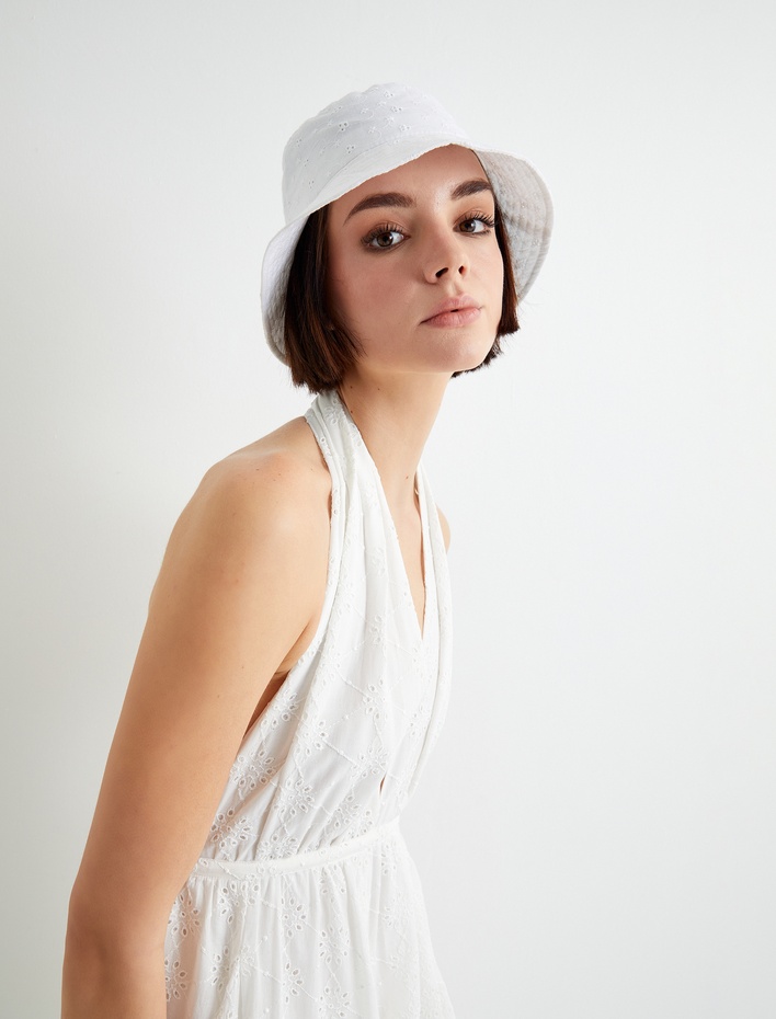 Kadın Fistolu Bucket Şapka