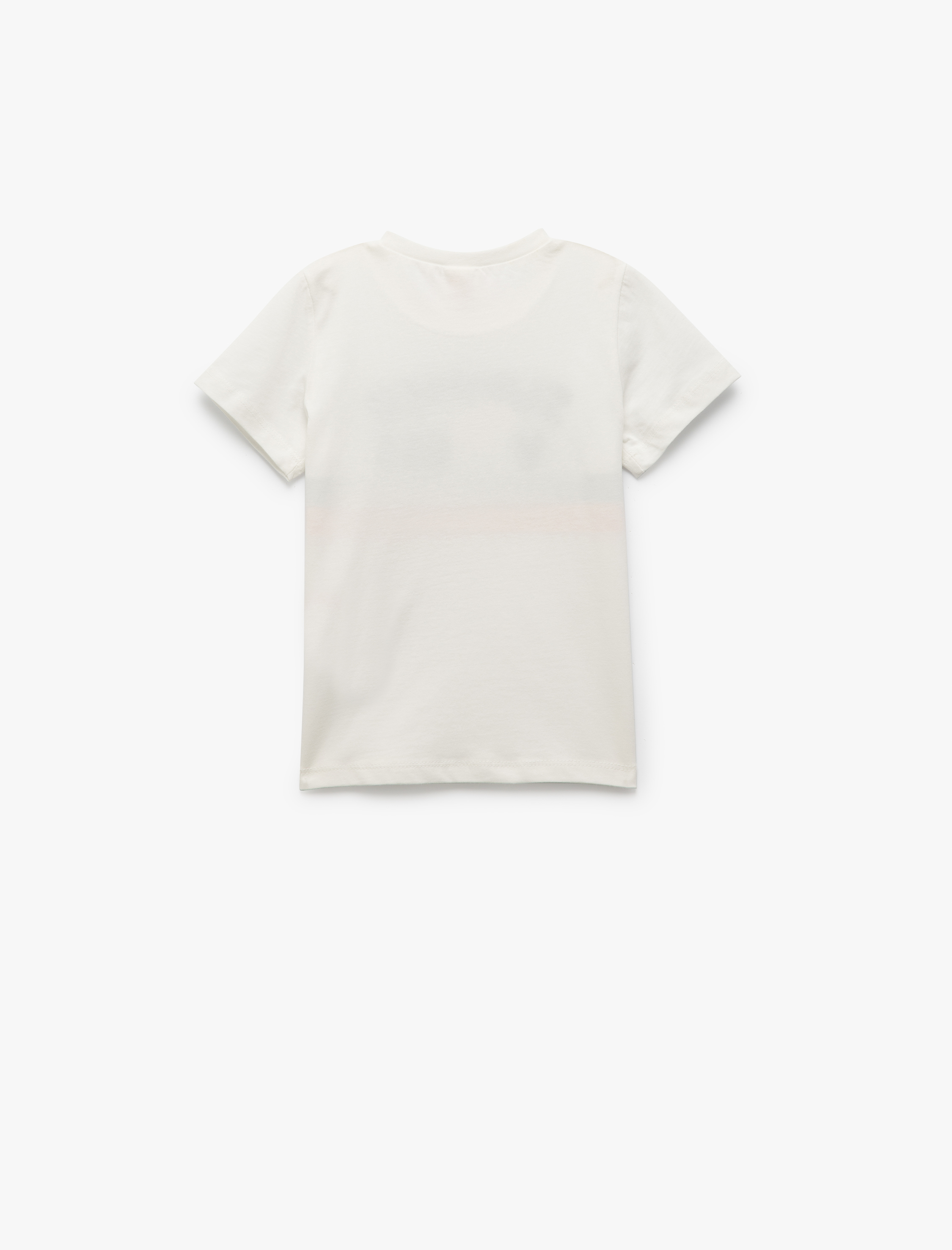  Erkek Bebek Pamuklu Nakış Detaylı Bisiklet Yaka Kısa Kollu Tişört