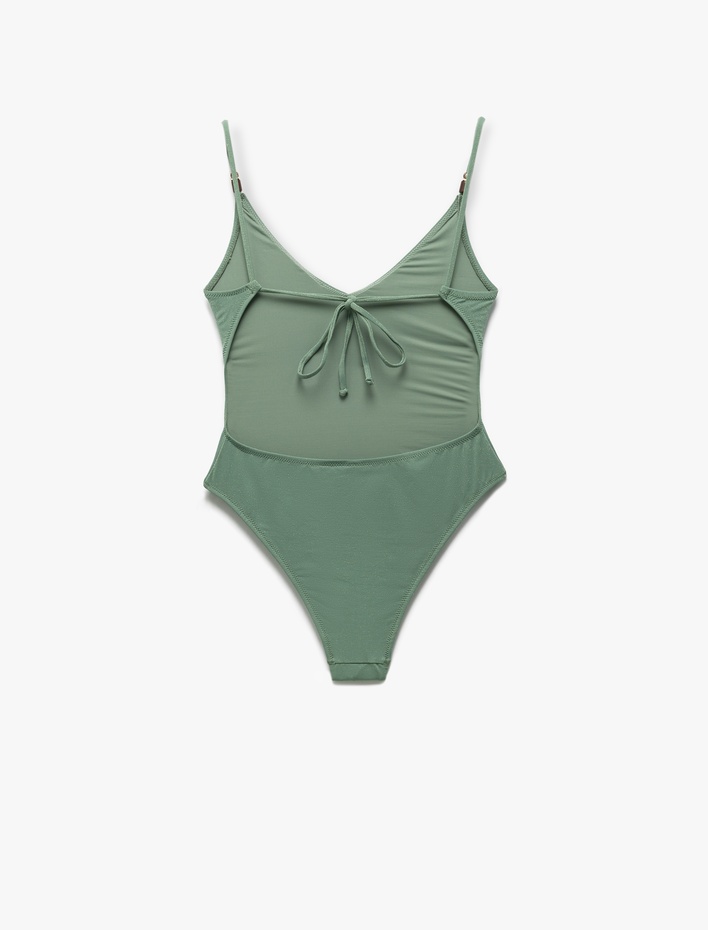  Boncuklu Derin V Yaka Mayo