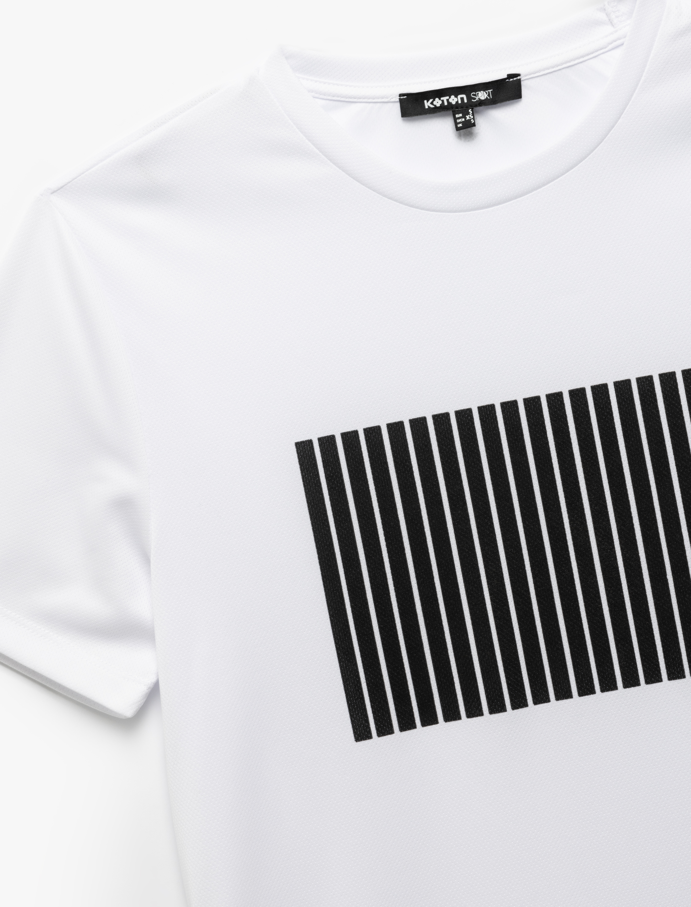   Bisiklet Yaka Kısa Kollu Baskılı Spor Tişört