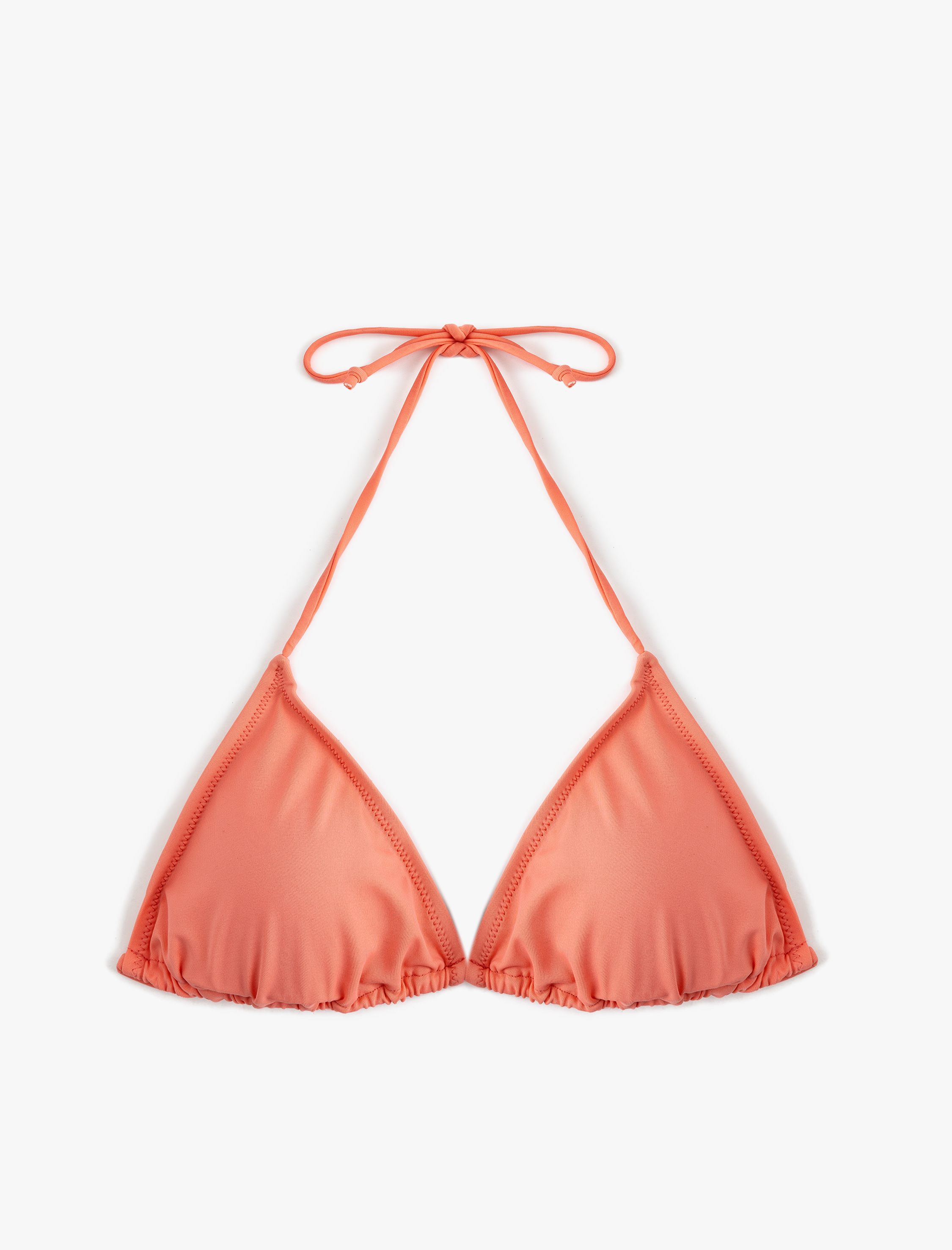 Koton Kadın Boyundan Bağlamalı İpli Üçgen Bikini Üstü -1