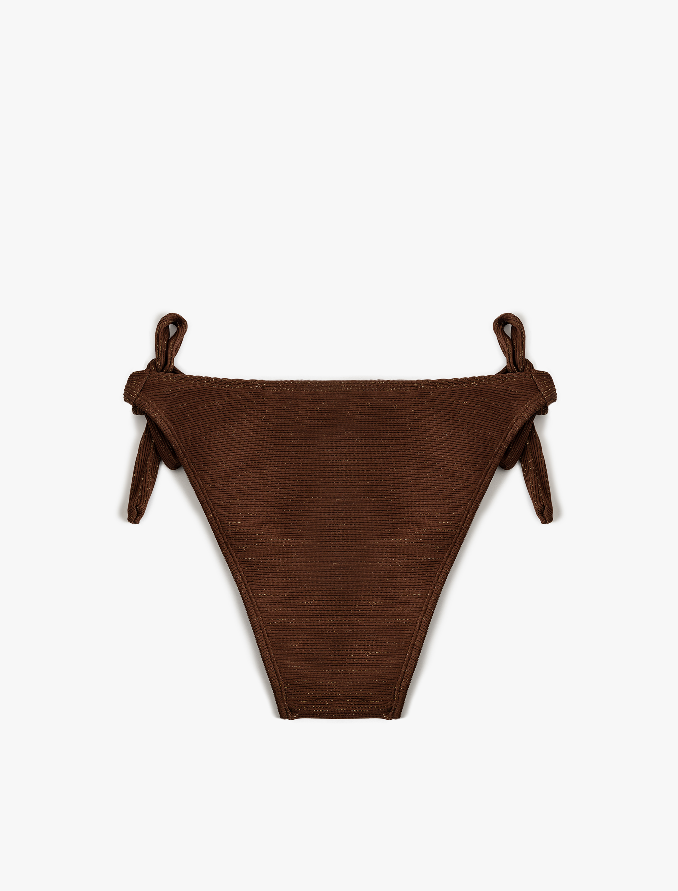 Parıltılı Yanları Bağlamalı Dokulu Bikini Altı