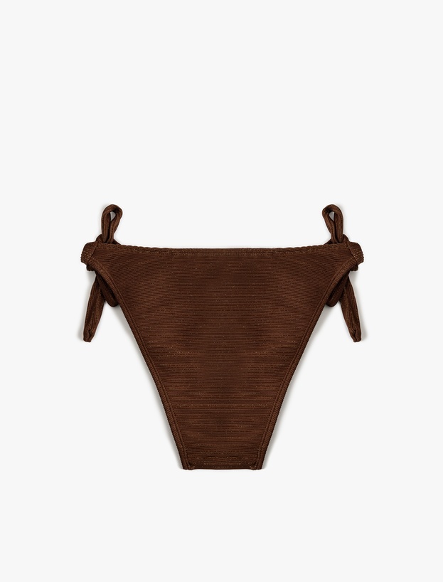 Parıltılı Yanları Bağlamalı Dokulu Bikini Altı_1