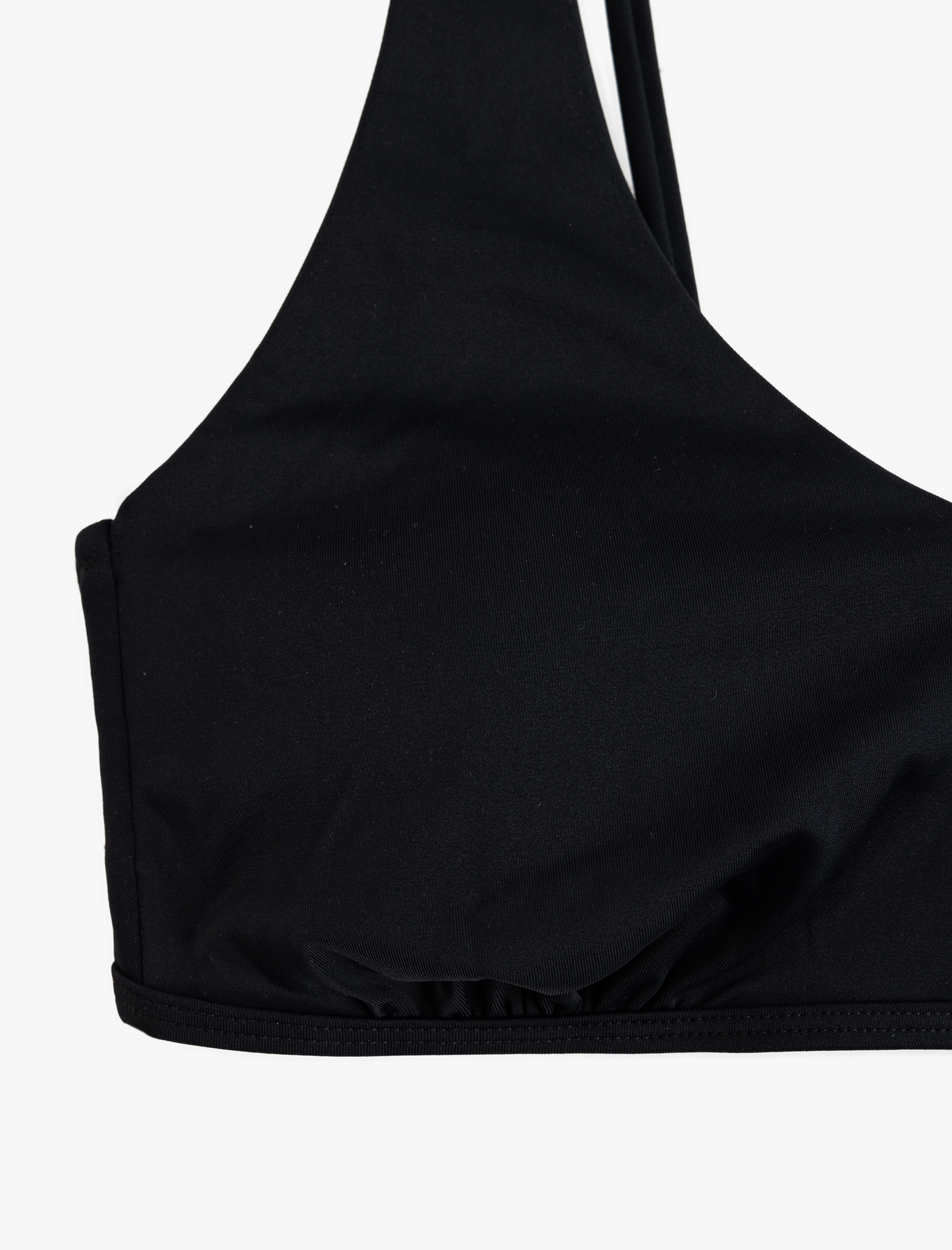   Mat Kumaş Hafif Destekli V Yaka Bralet Bikini Üstü