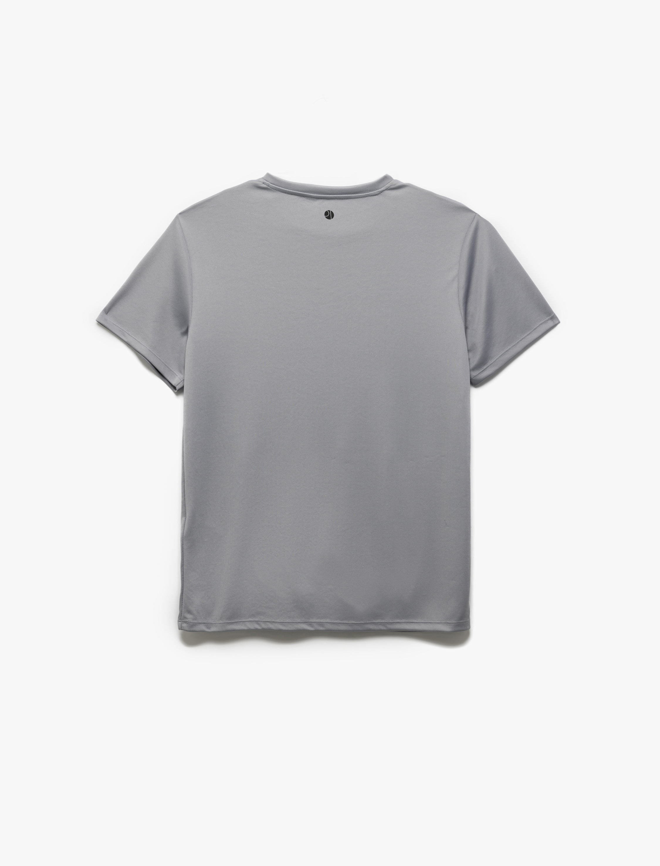   Bisiklet Yaka Baskılı Kısa Kollu Spor Tişört