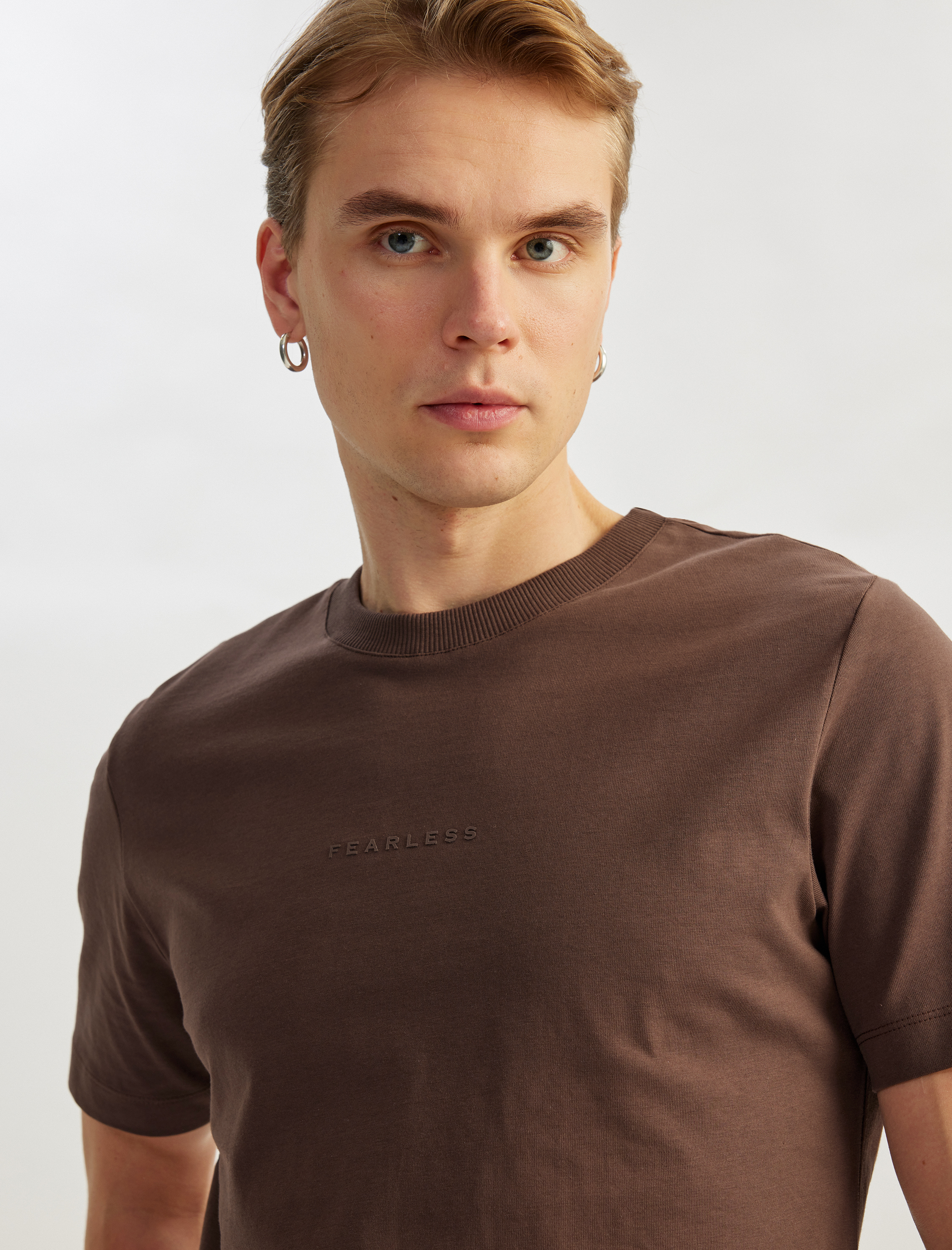   Bisiklet Yaka Kısa Kollu Regular Fit Slogan Baskılı Pamuklu Basic Tişört