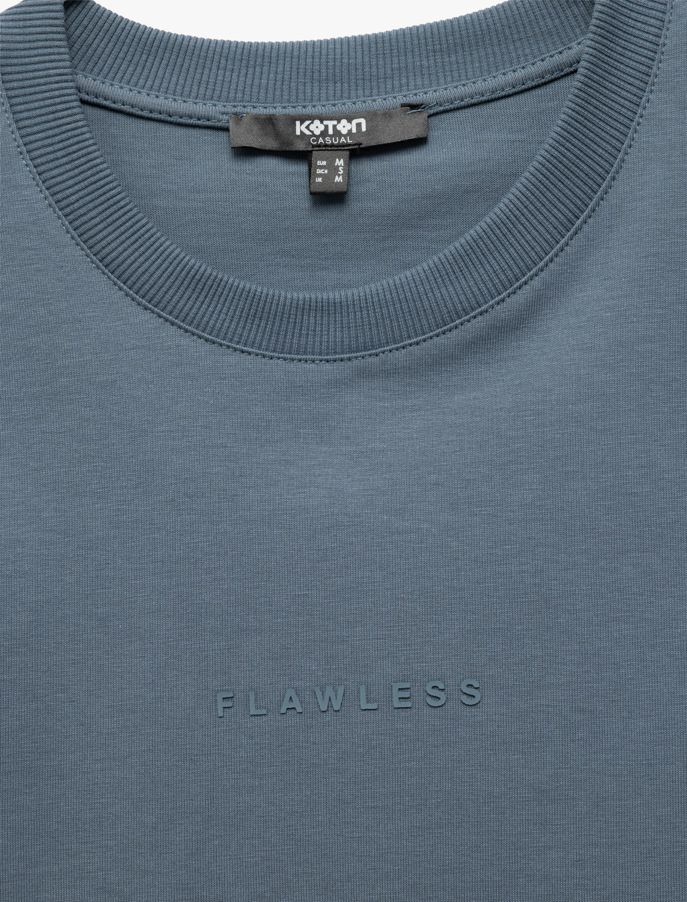   Slogan Baskılı Kısa Kollu Regular Fit Pamuklu Bisiklet Yaka Tişört