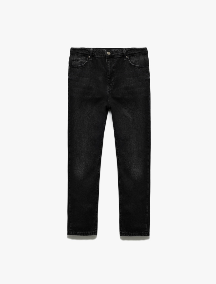   Pamuklu Loose Fit Jean Pantolon - Steve Jean