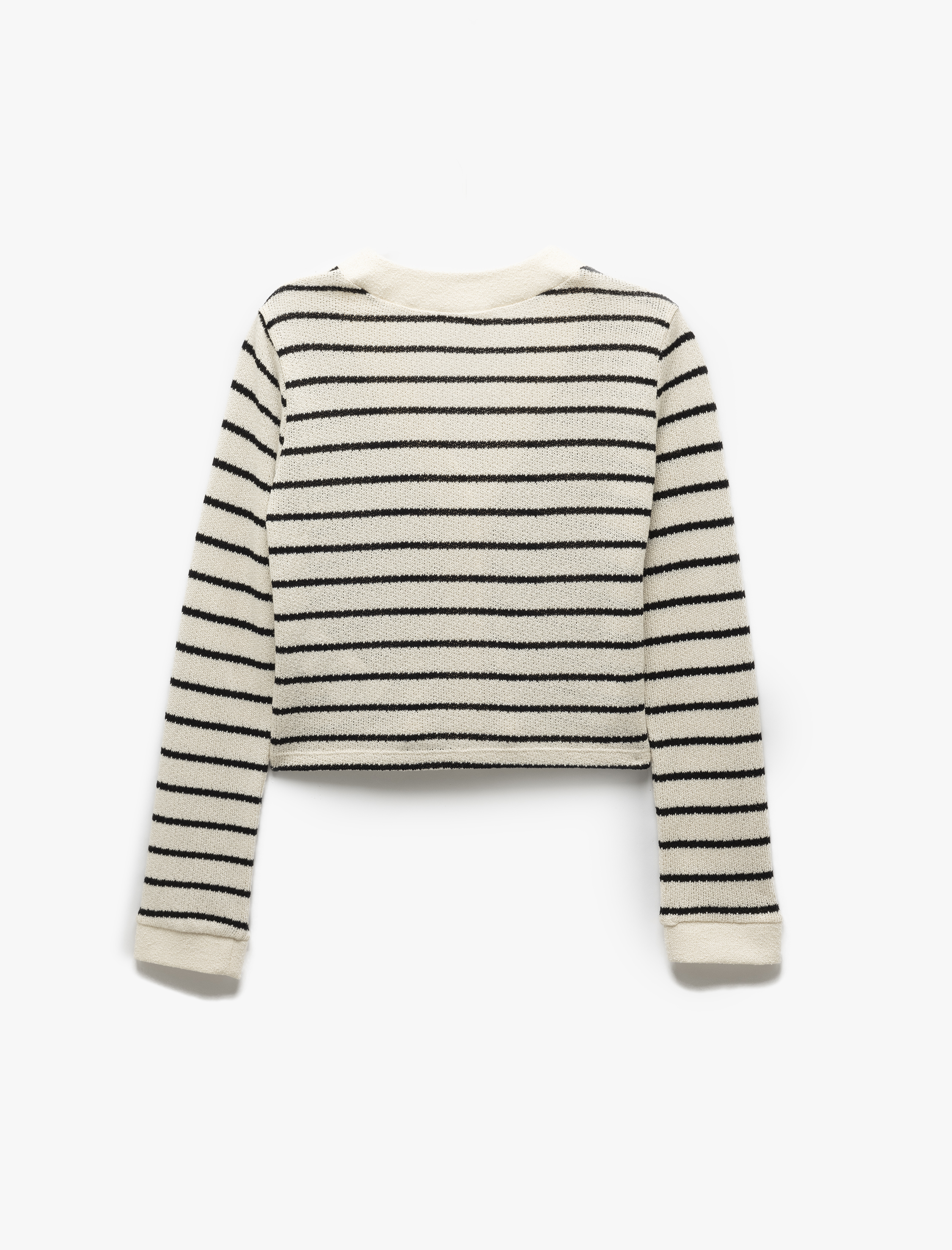 Aplike Detaylı Uzun Kollu V Yaka Triko Hırka