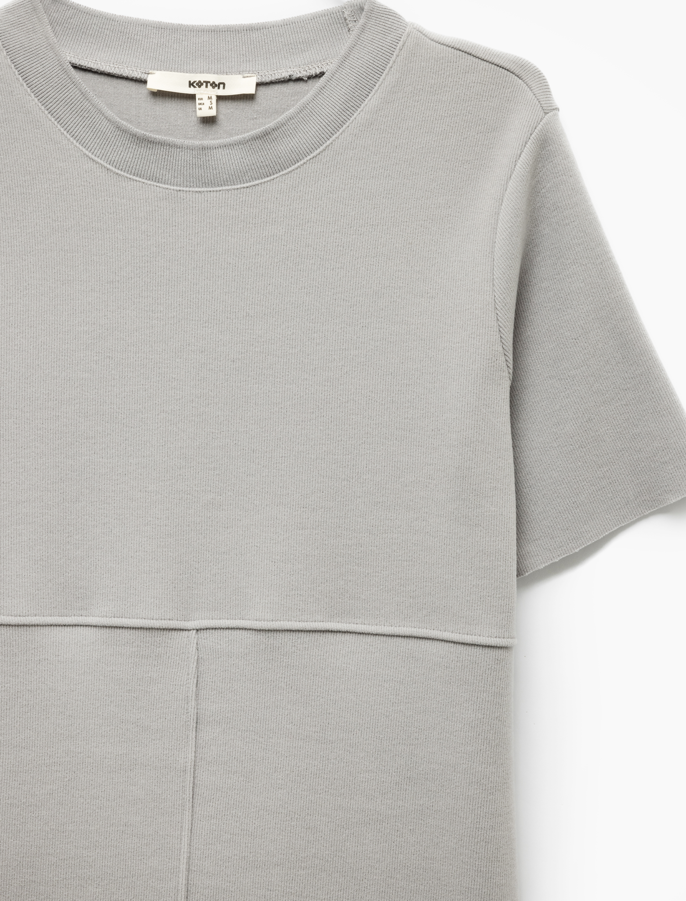 Regular Fit Bisiklet Yaka Kısa Kollu Mini Elbise