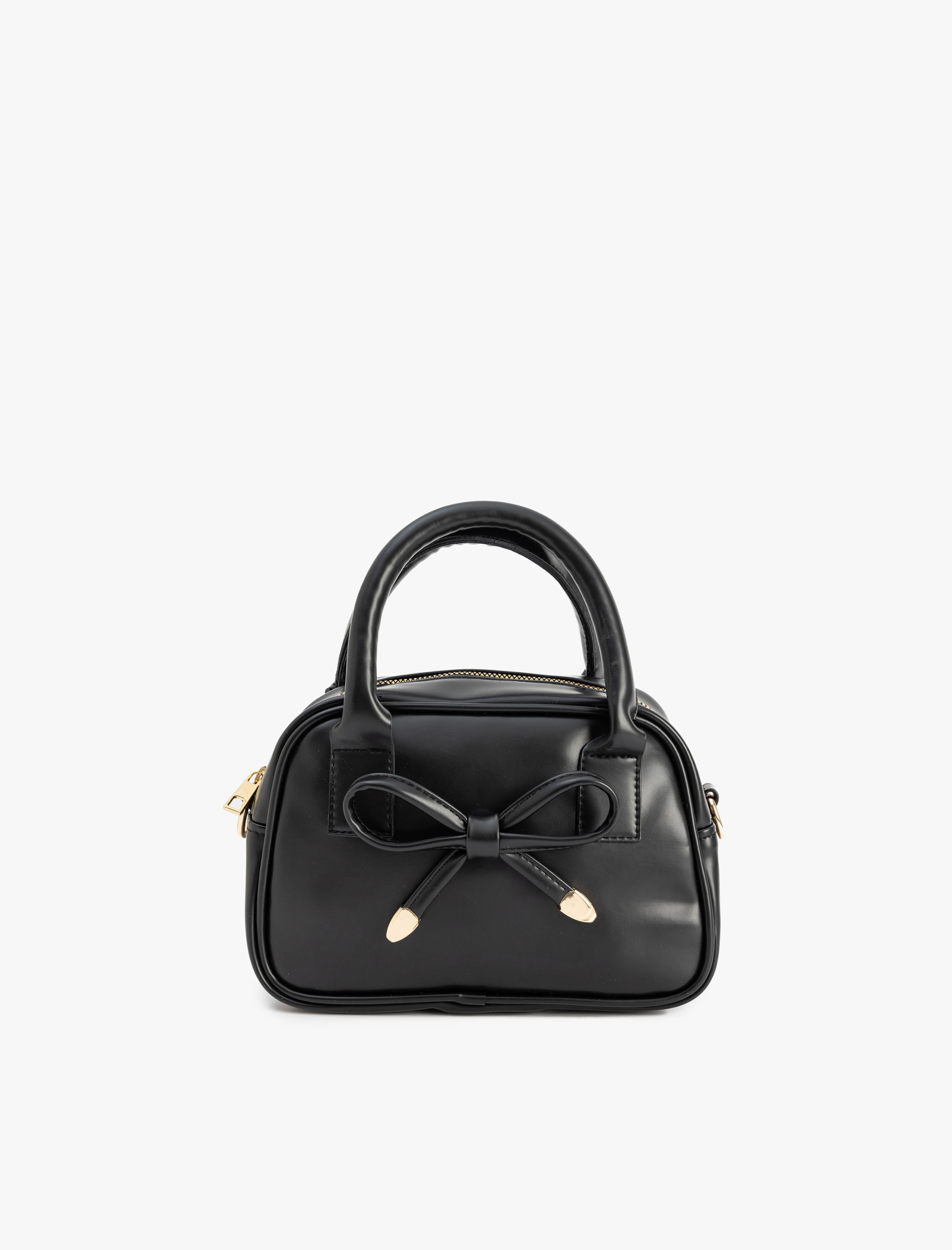  Kadın Fiyonk Detaylı Suni Deri Çapraz Çanta