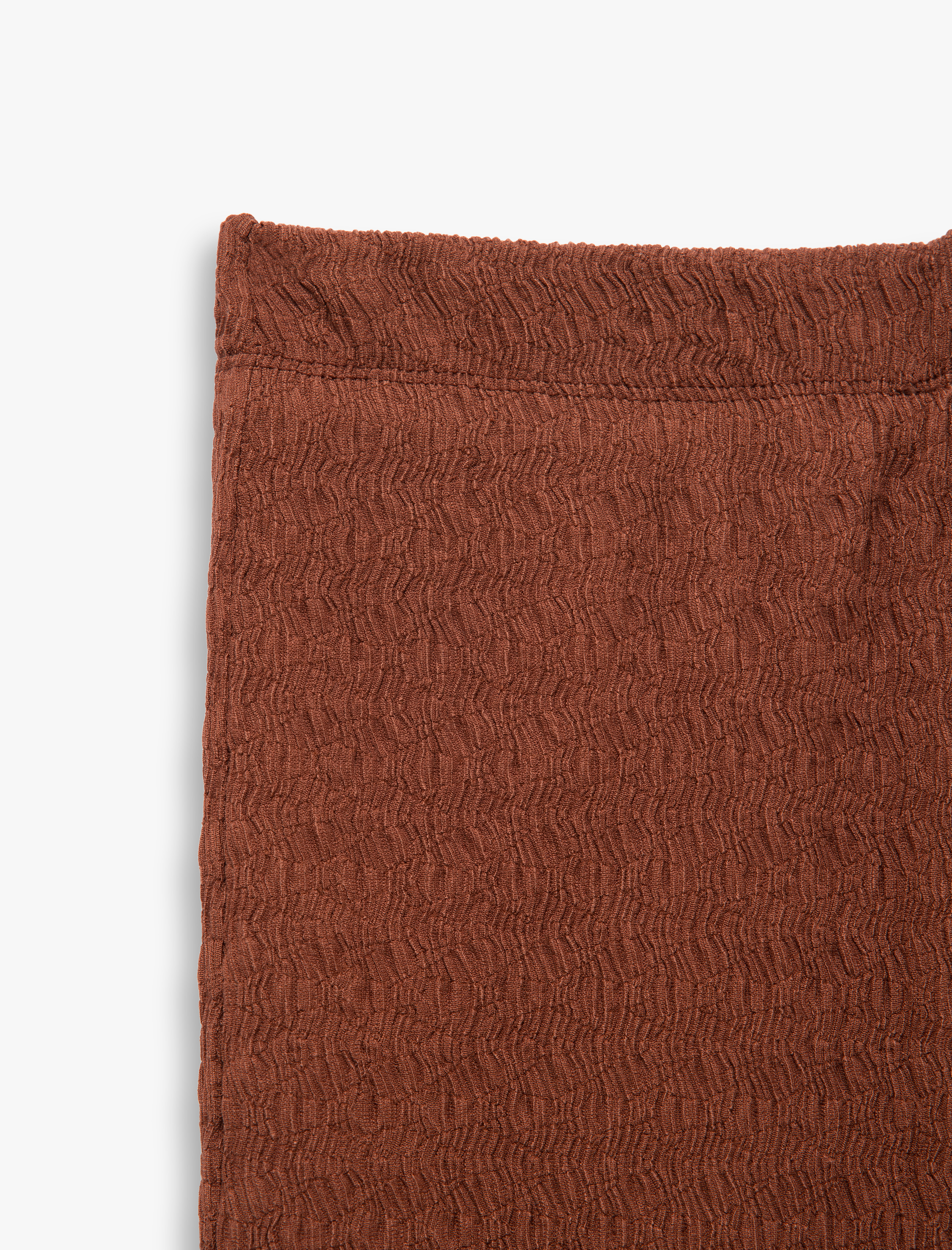 Yüksek Bel Slim Fit Yırtmaç Detaylı Astarlı Midi Kalem Etek Bürümcük