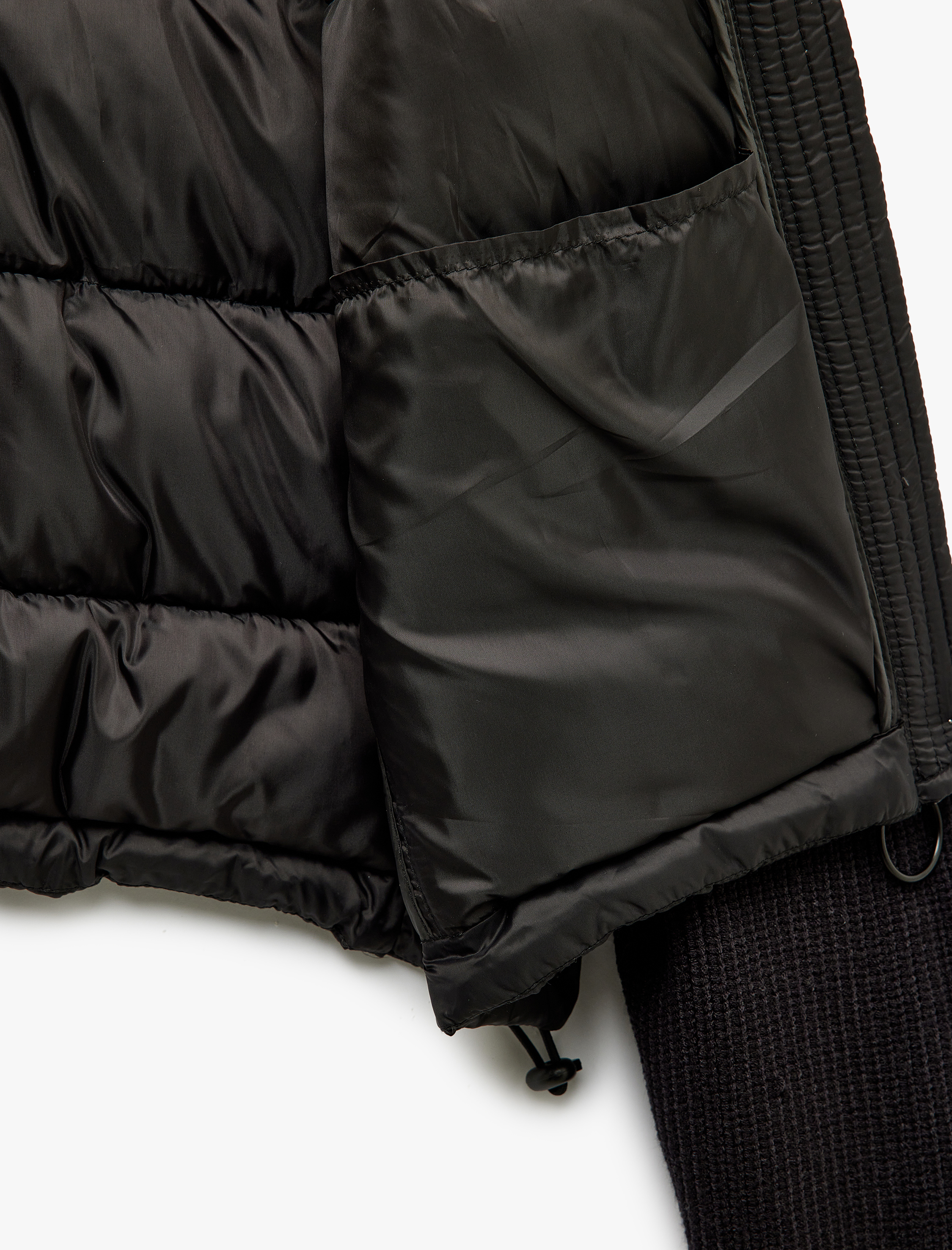   Dik Yaka Slim Fit Fermuarlı Uzun Kollu Ceket