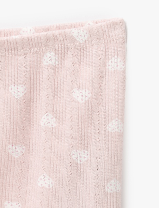Kalpli Pamuklu Kadın Şortlu Pijama Takımı_5