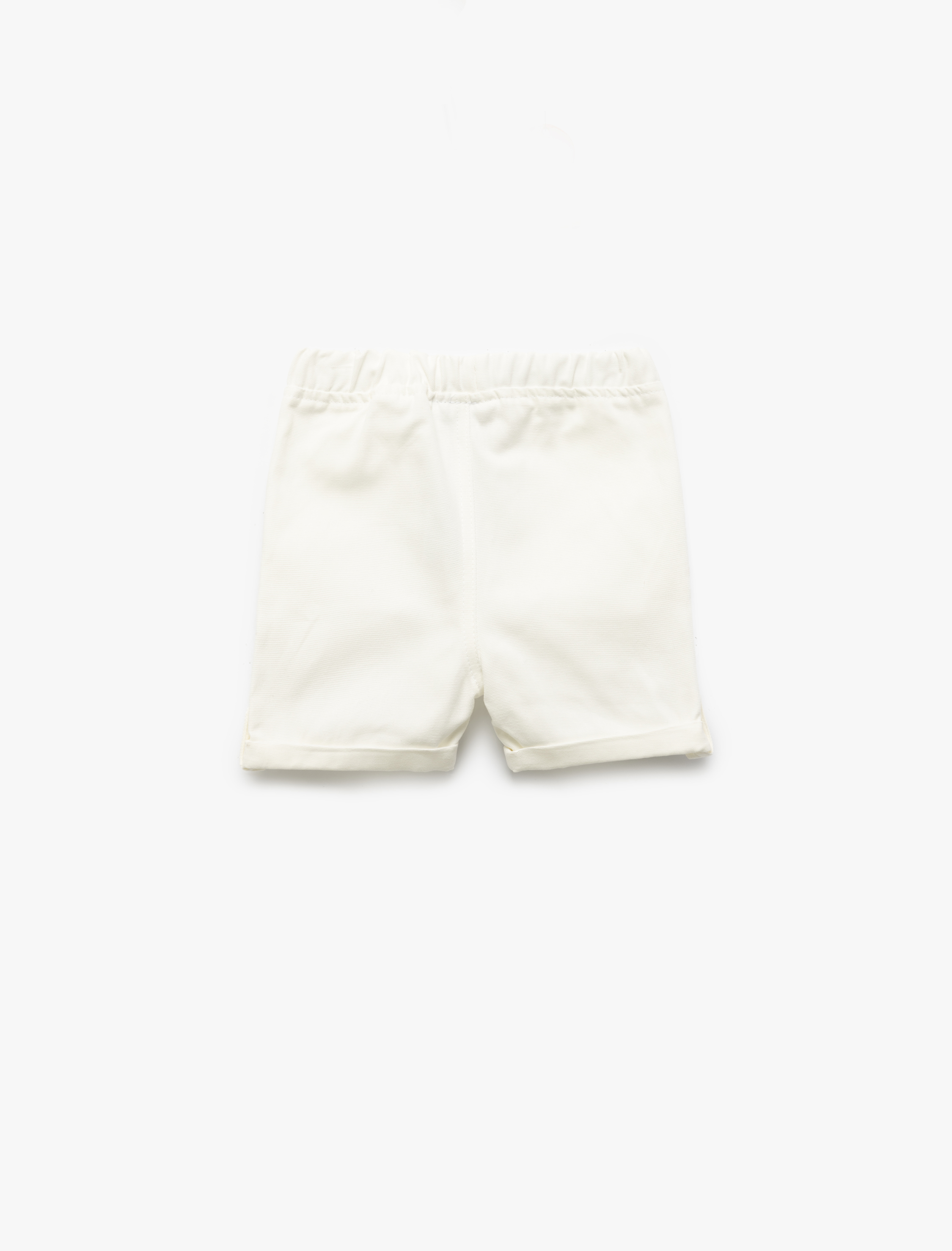  Erkek Bebek Pamuklu Cep Detaylı Beli Lastikli Basic Şort