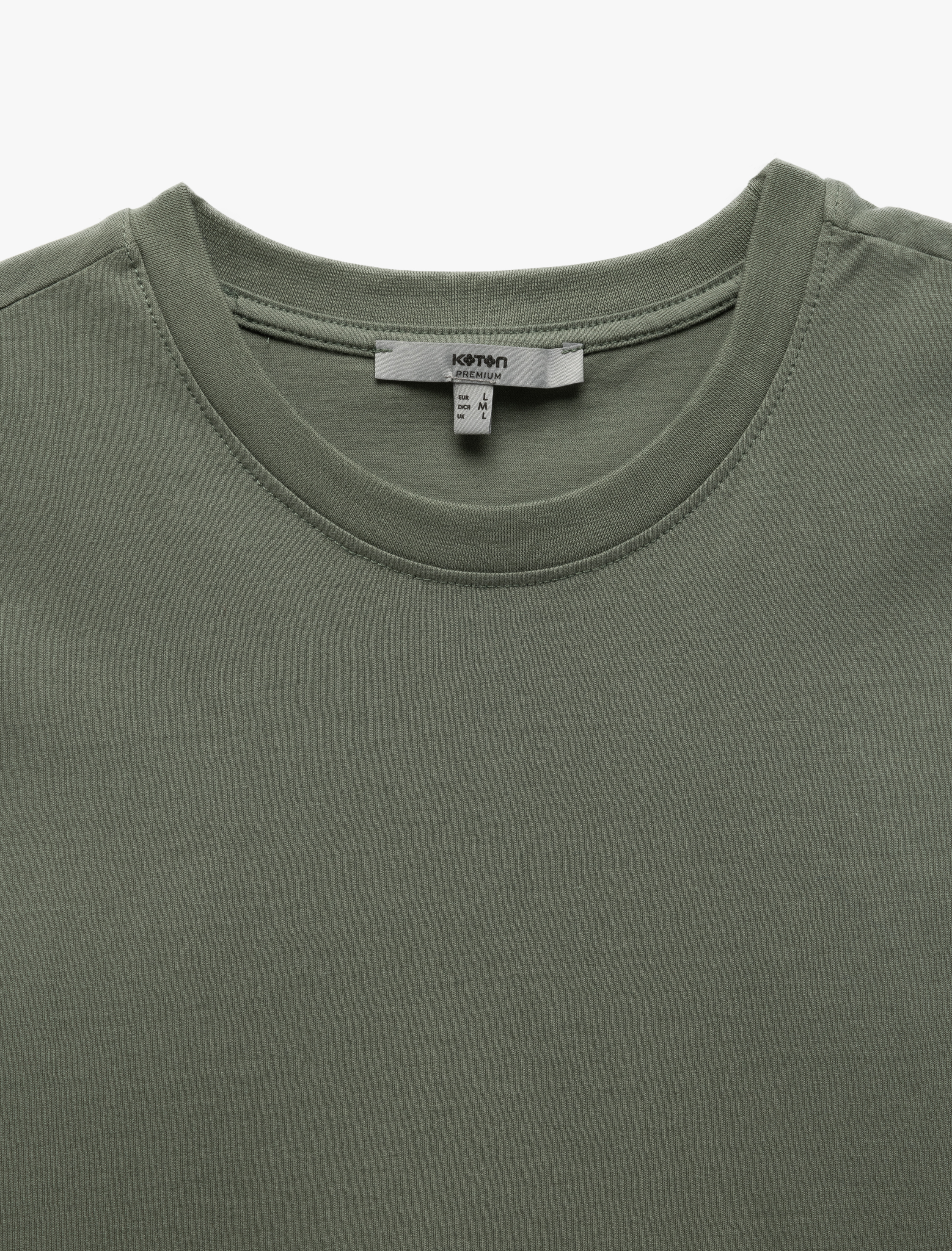 Pamuklu Kısa Kollu Bisiklet Yaka Basic Erkek Slim Fit Tişört