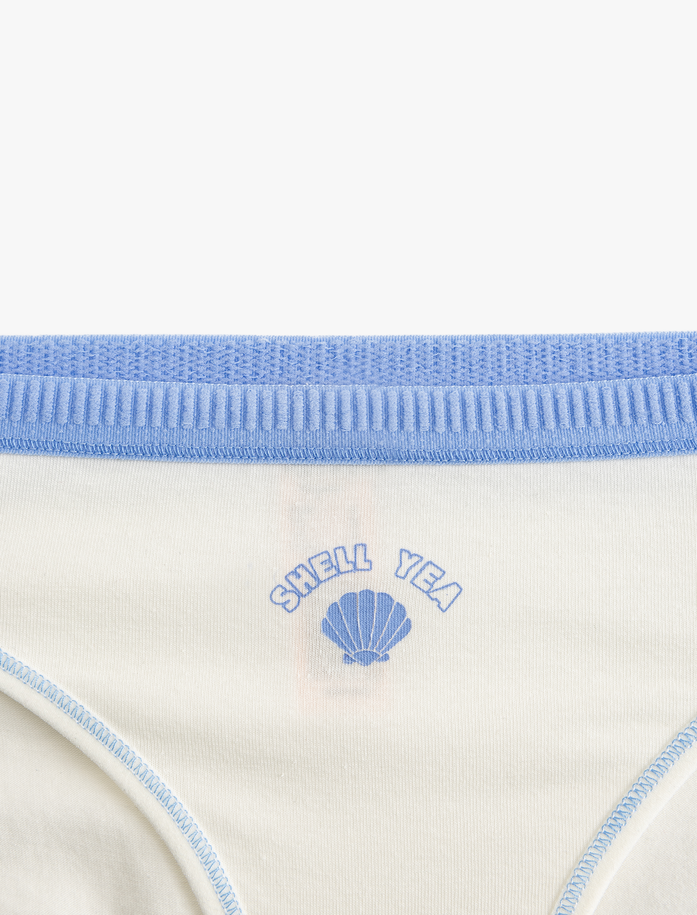   Dikiş Detaylı Baskılı Pamuklu Brief Kadın Külot