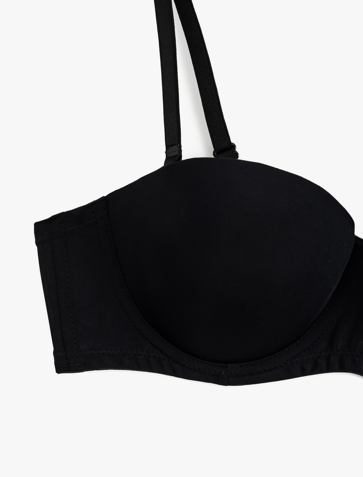  Çıkarılabilir Askılı Balenli Dolgusuz Straplez Sütyen