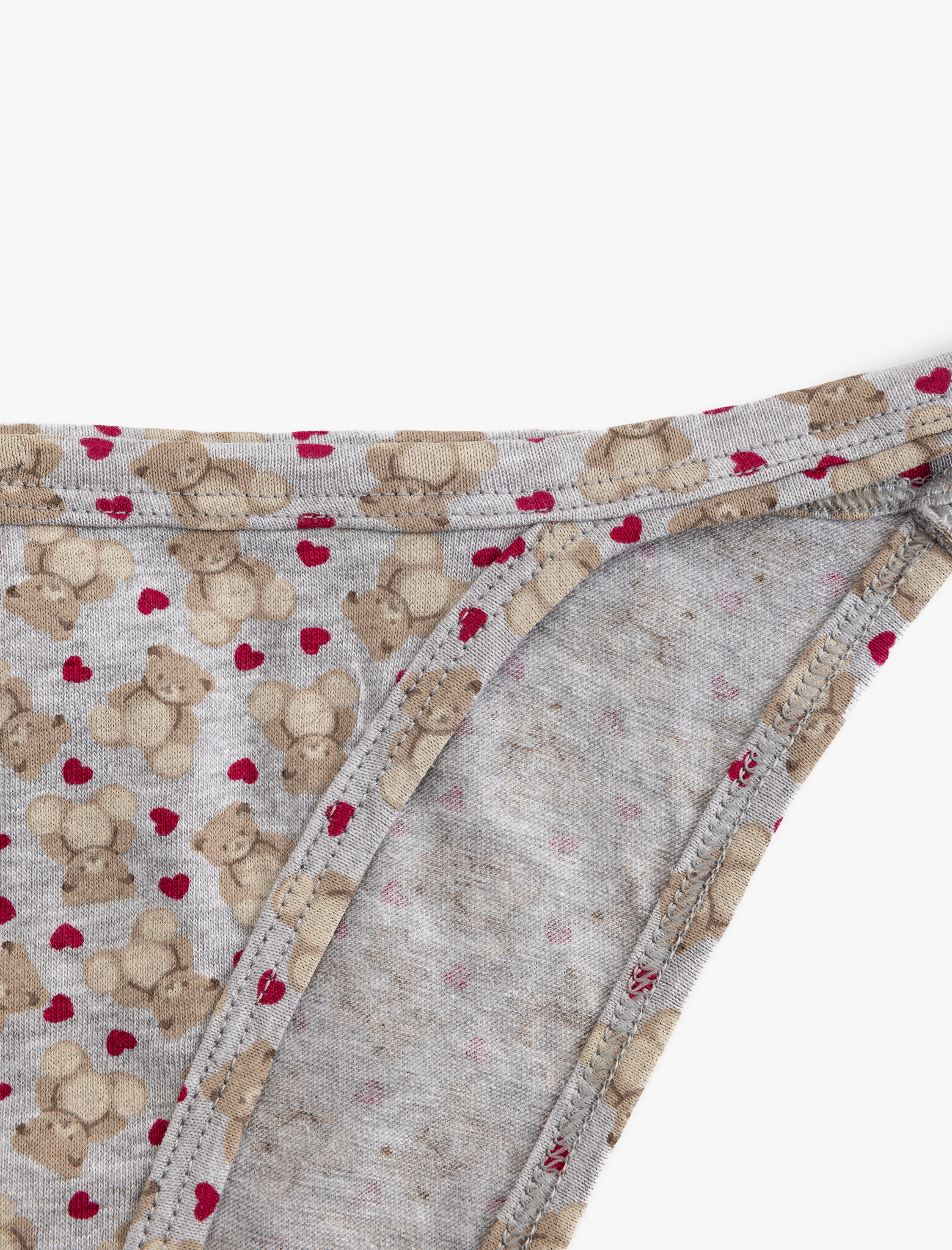 Pamuklu Biyeli Rahat Kalıp Çiçekli Kadın Külot