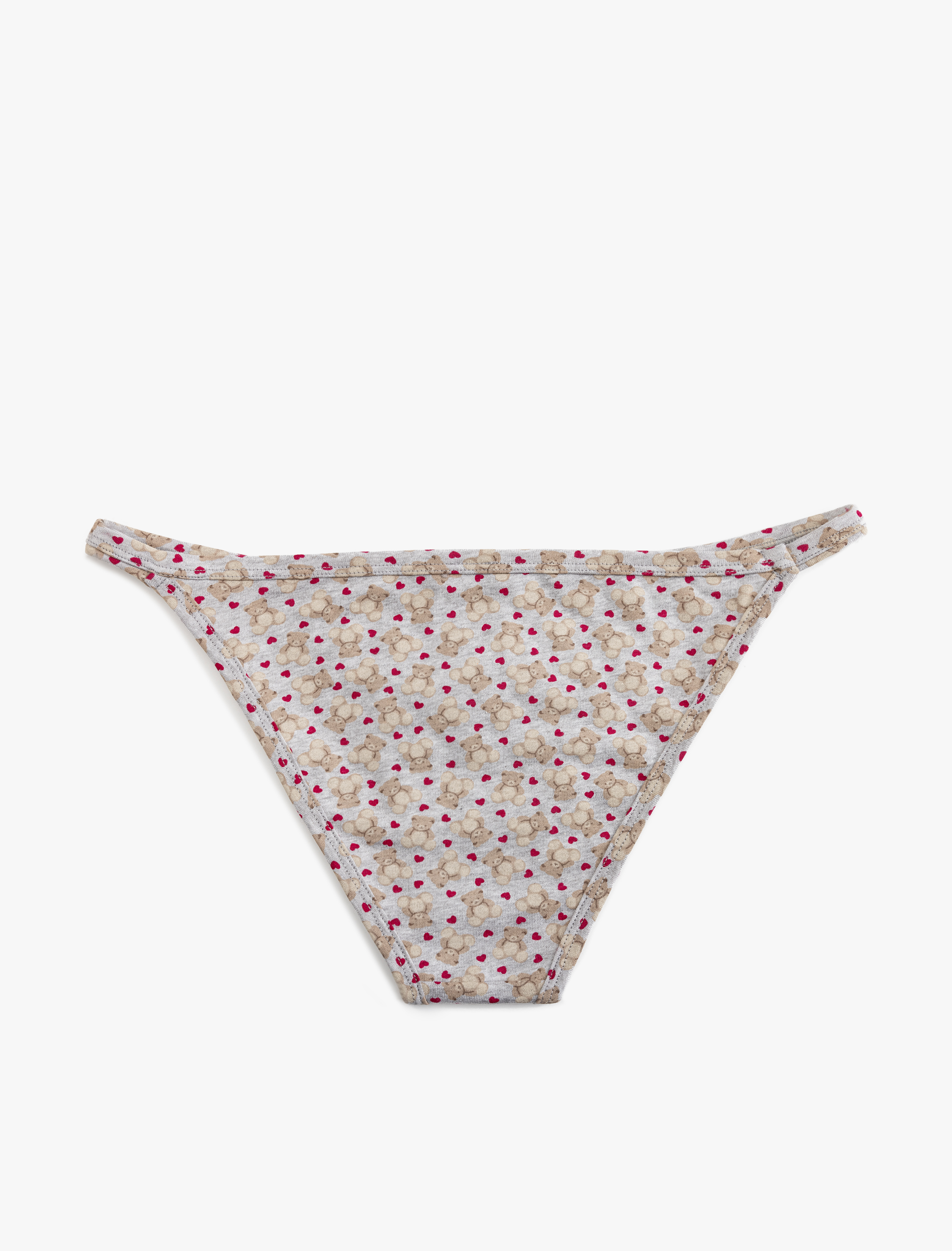 Pamuklu Biyeli Rahat Kalıp Çiçekli Kadın Külot