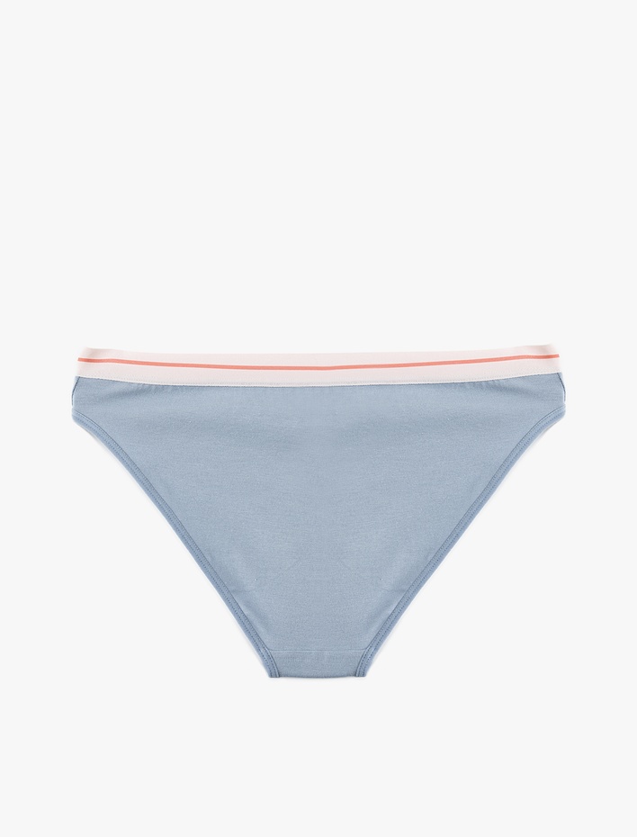  Pamuklu Kedi Baskılı Brief Kadın Külot