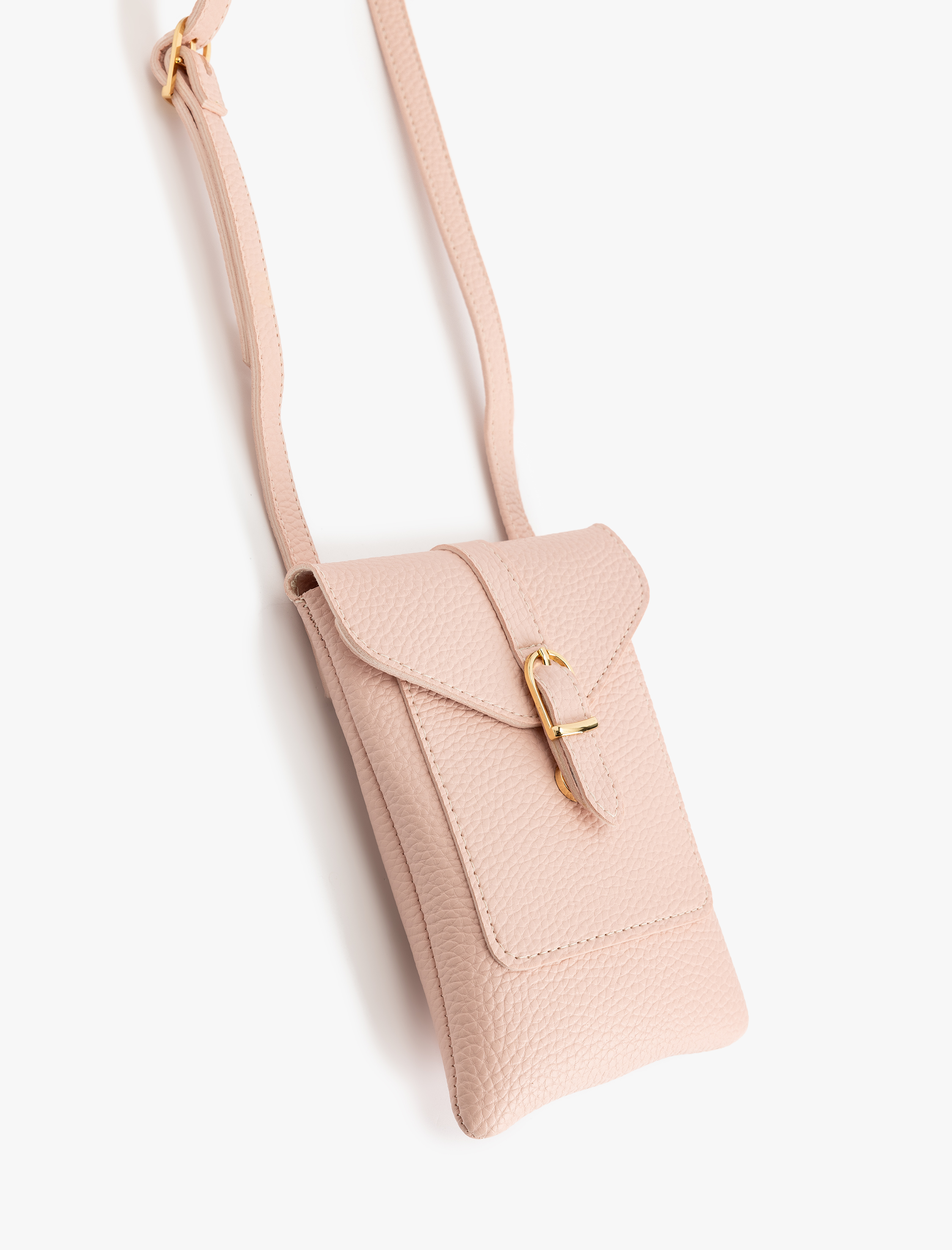  Kadın Suni Deri Askılı Metal Aksesuarlı Çapraz Çanta