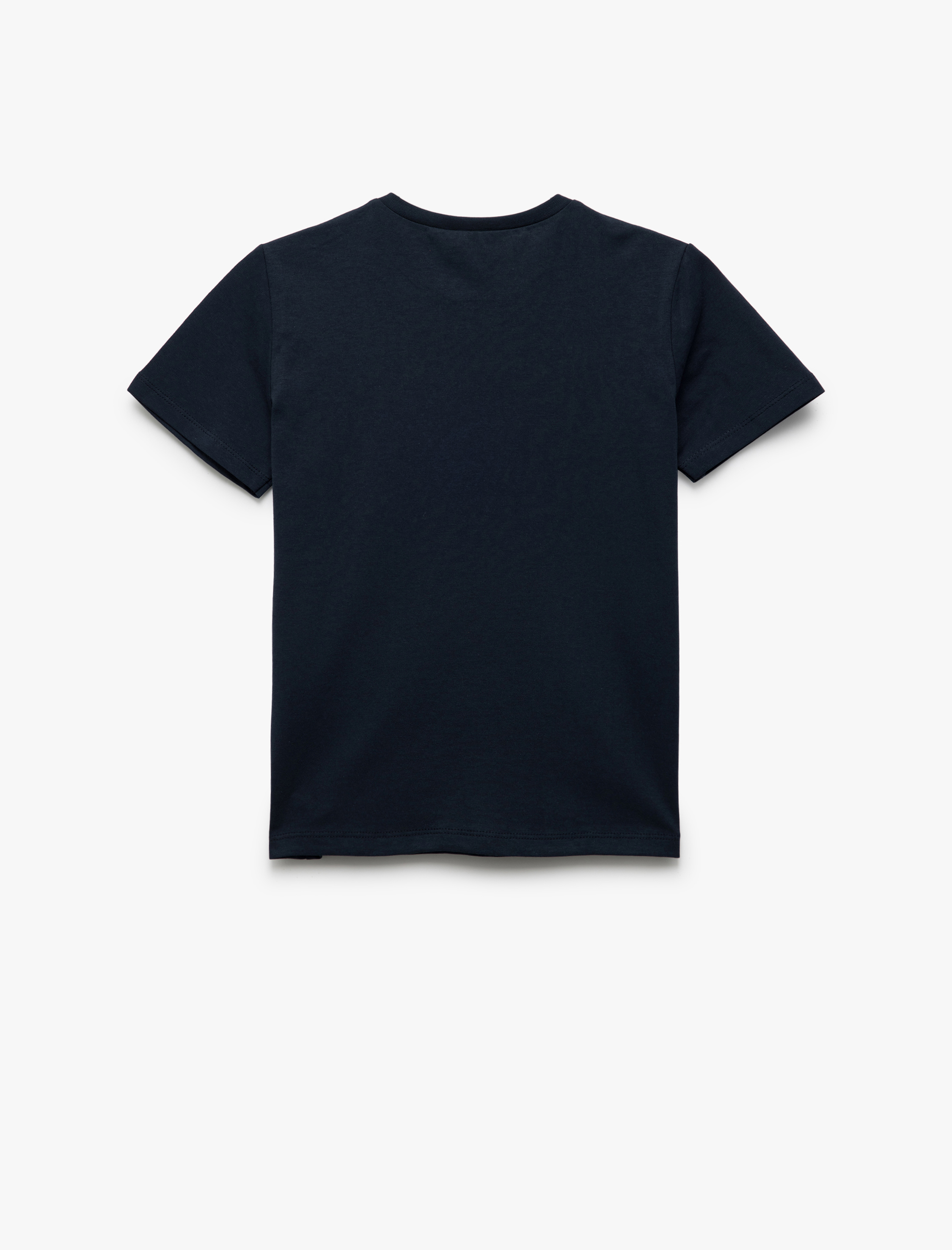  Erkek Çocuk Pamuklu Bisiklet Yaka Kısa Kollu Baskılı Tişört