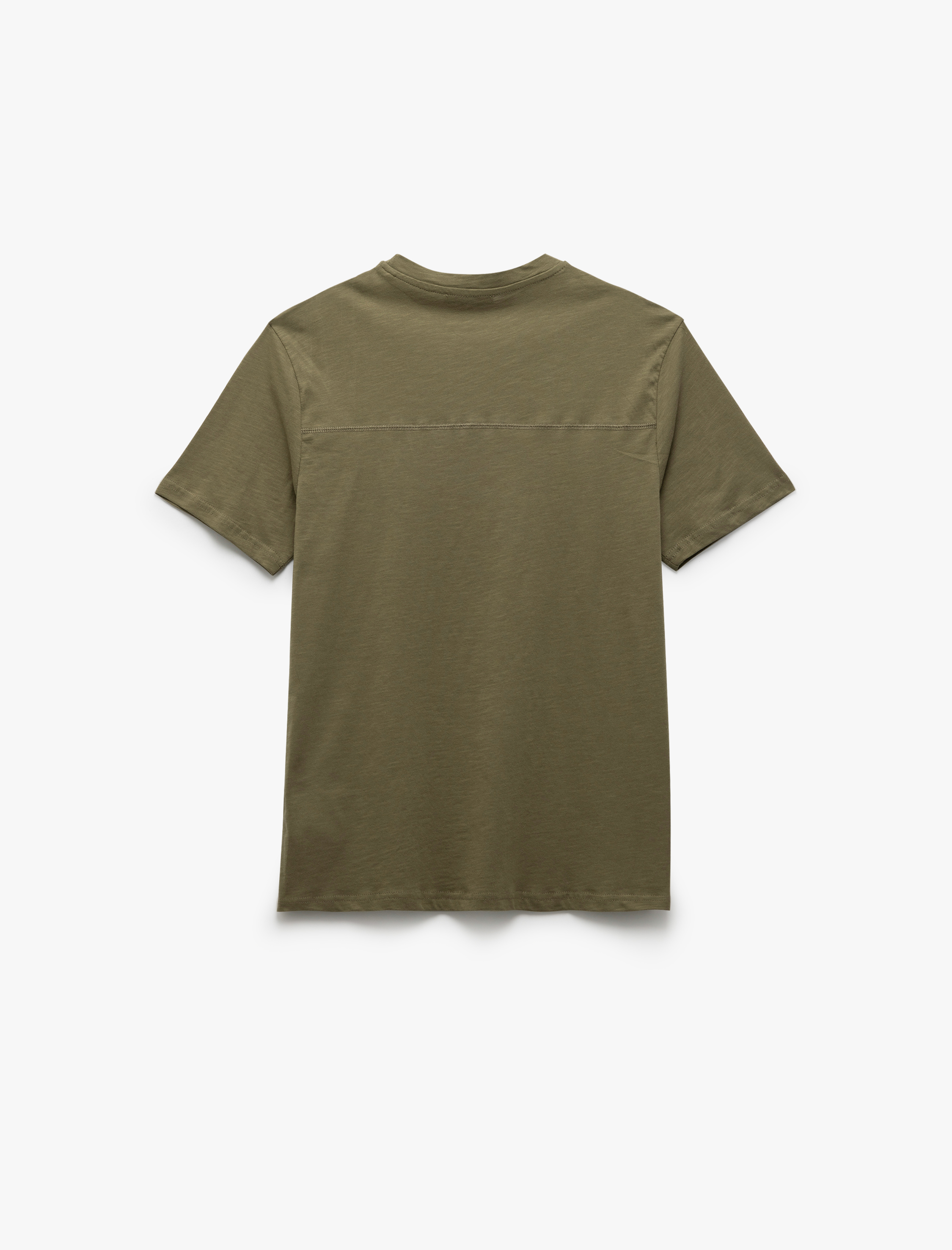   Kısa Kollu Pamuklu Bisiklet Yaka Basic Slim Fit Tişört