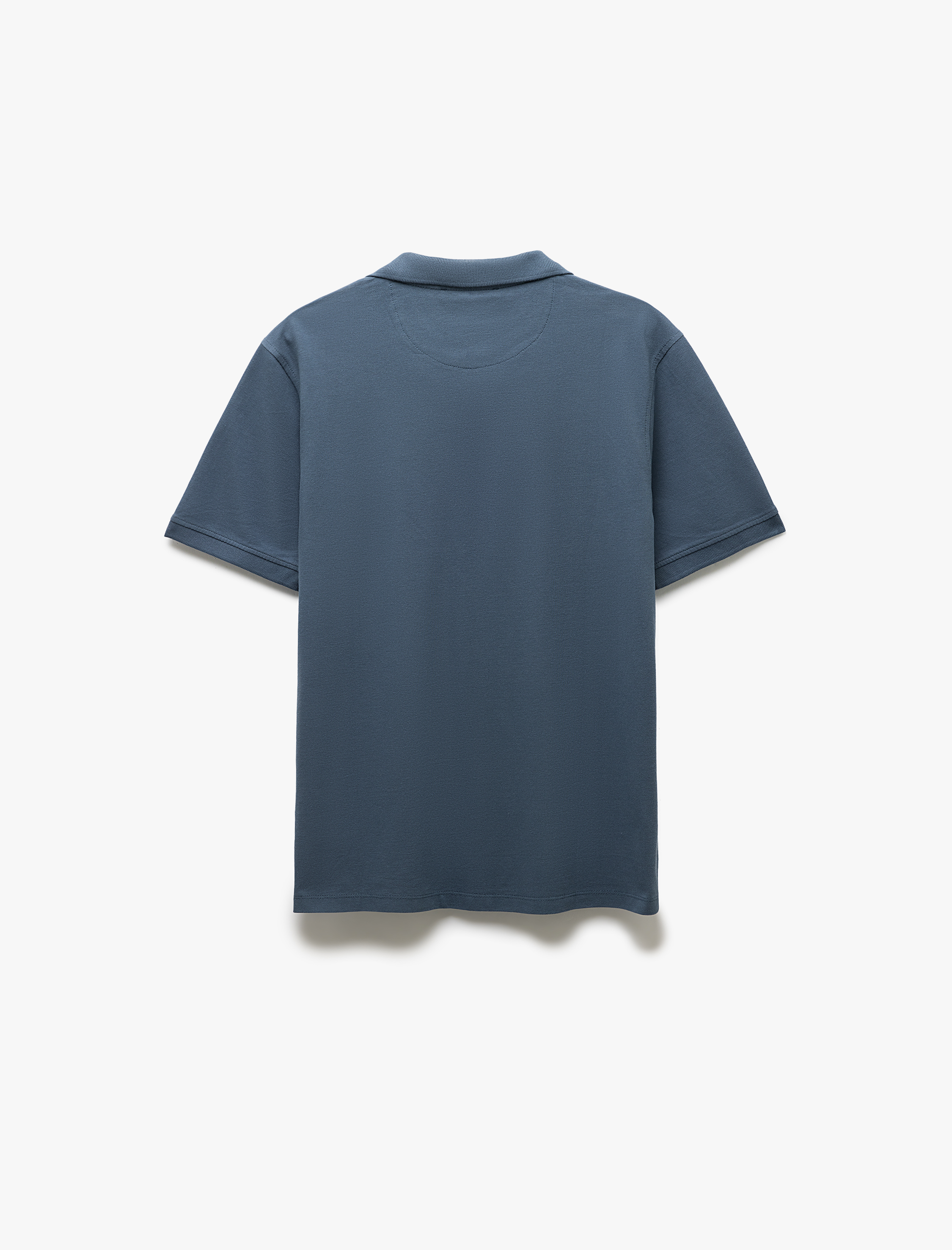   Pamuklu Pike Kumaş Kısa Kollu Regular Fit V Yaka Polo Tişört