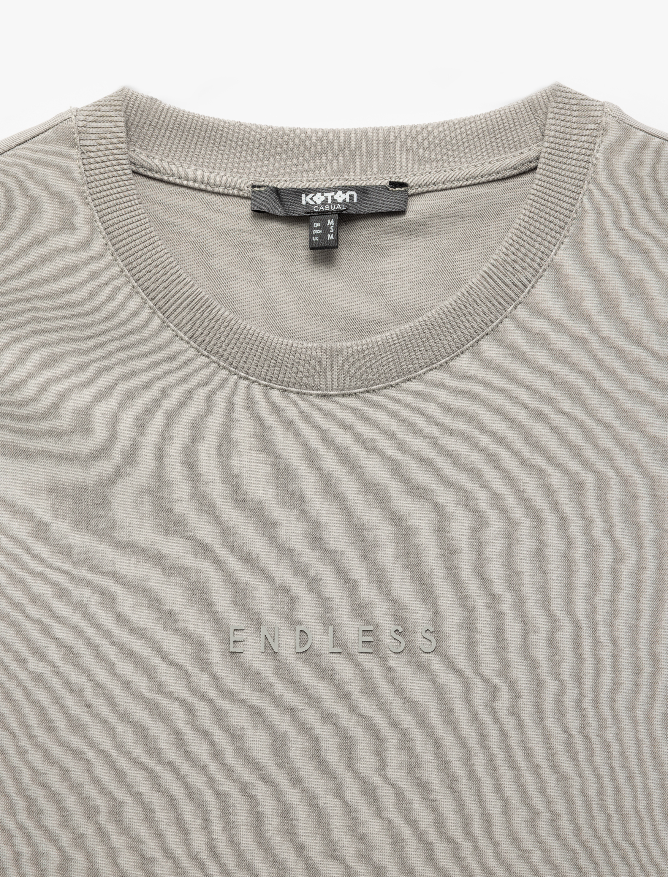   Pamuklu Slogan Baskılı Regular Fit Bisiklet Yaka Kısa Kollu Tişört