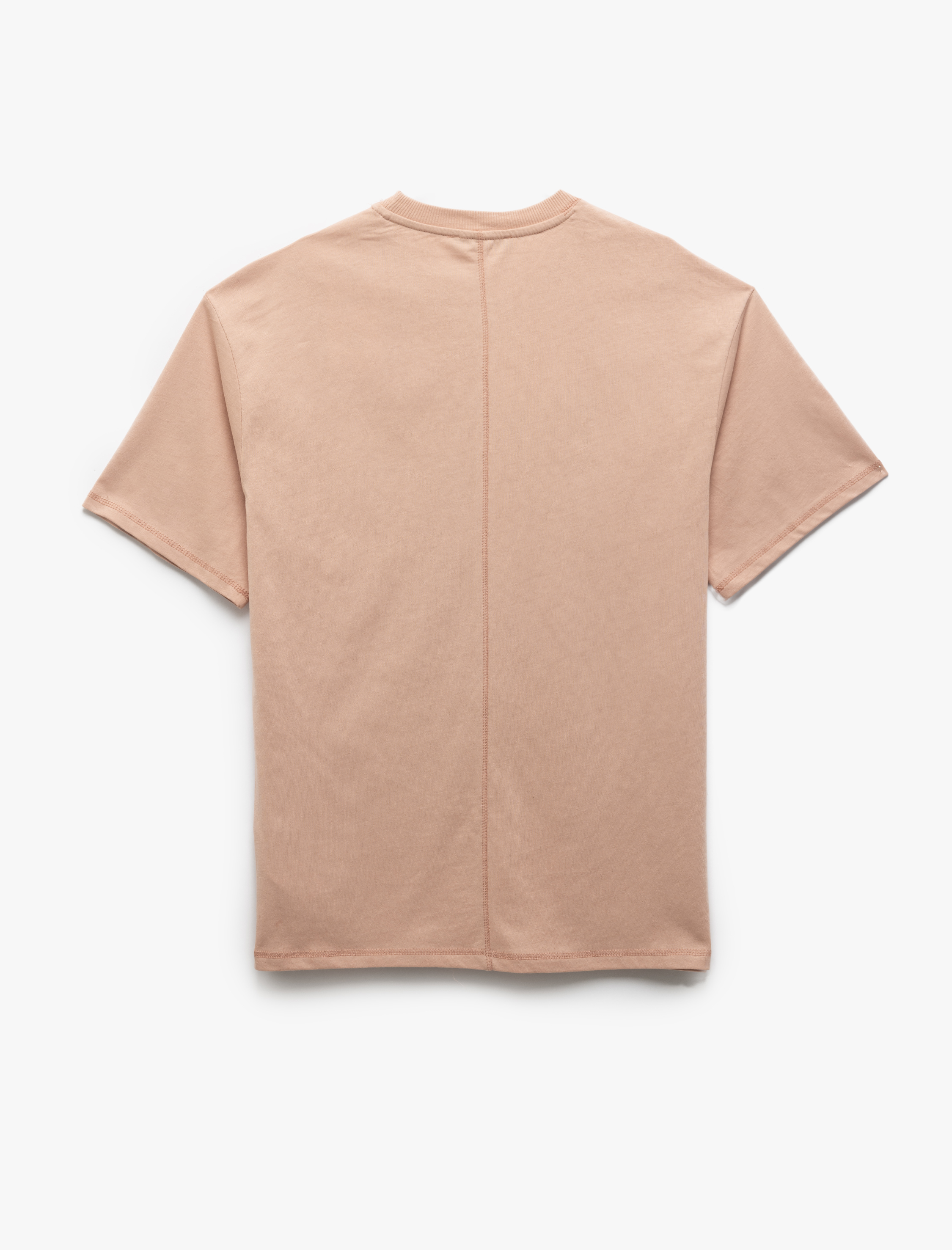   Pamuklu Kısa Kollu Bisiklet Yaka Çiçek Baskılı Oversize Tişört