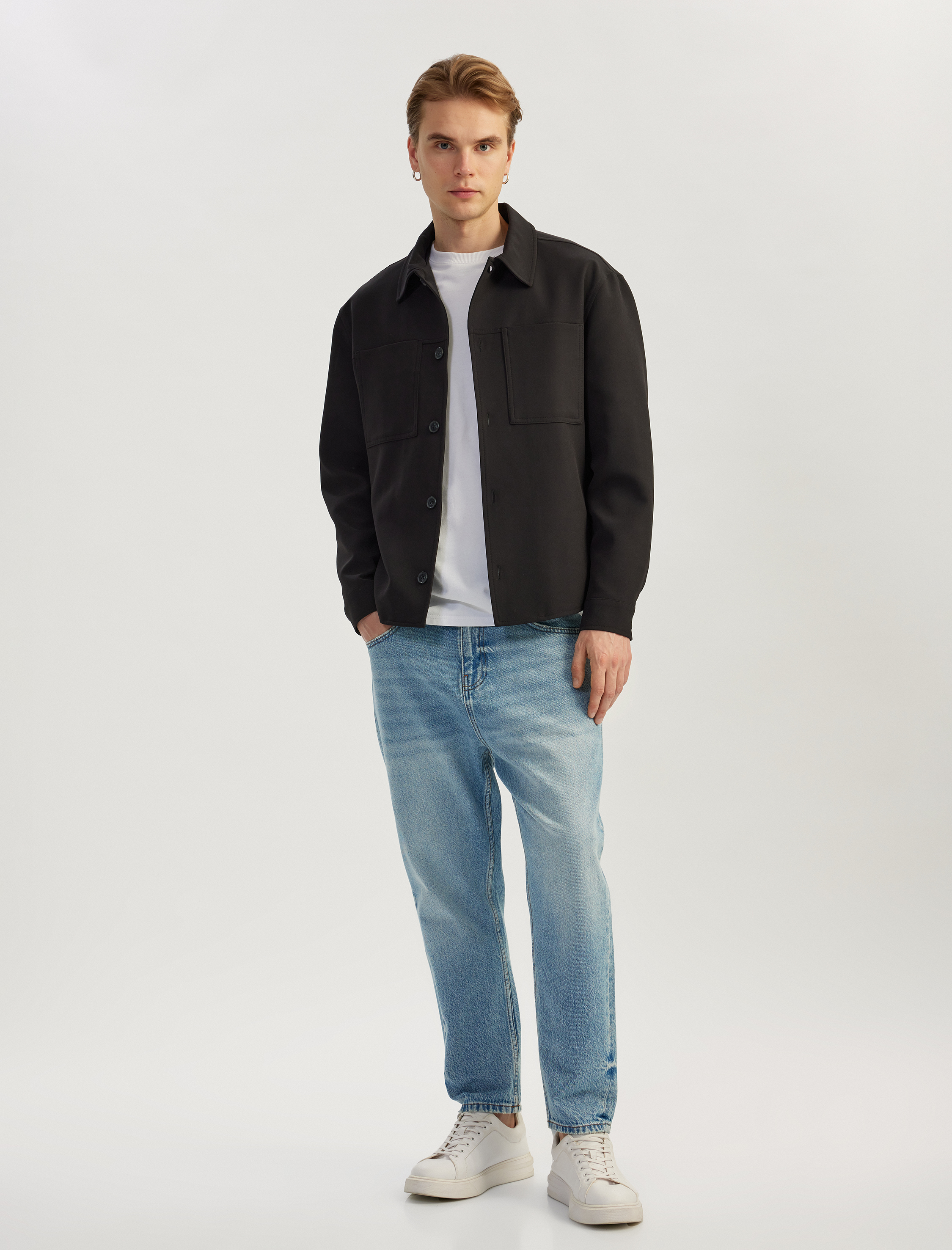   Pamuklu Normal Bel Cepli Loose Fit Jean Pantolon - Steve Jean