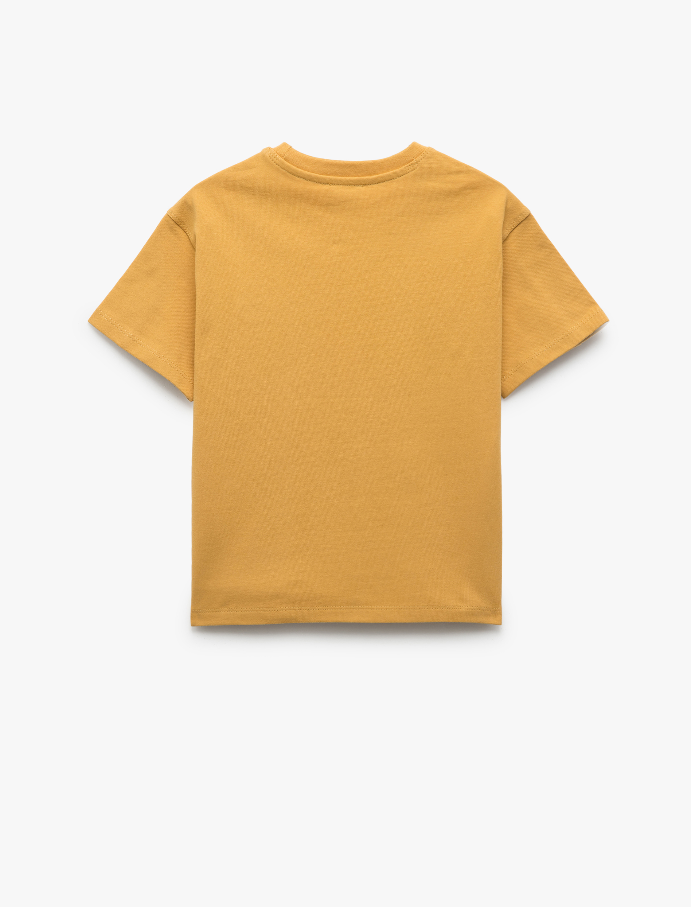  Erkek Çocuk Pamuklu Bisiklet Yaka Kısa Kollu Oversize Tişört