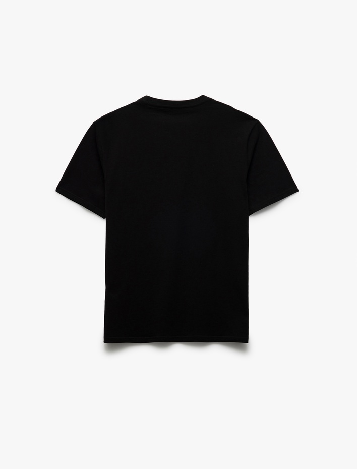  Bisiklet Yaka Cepli Regular Fit Pamuklu Kısa Kollu Erkek Basic Tişört