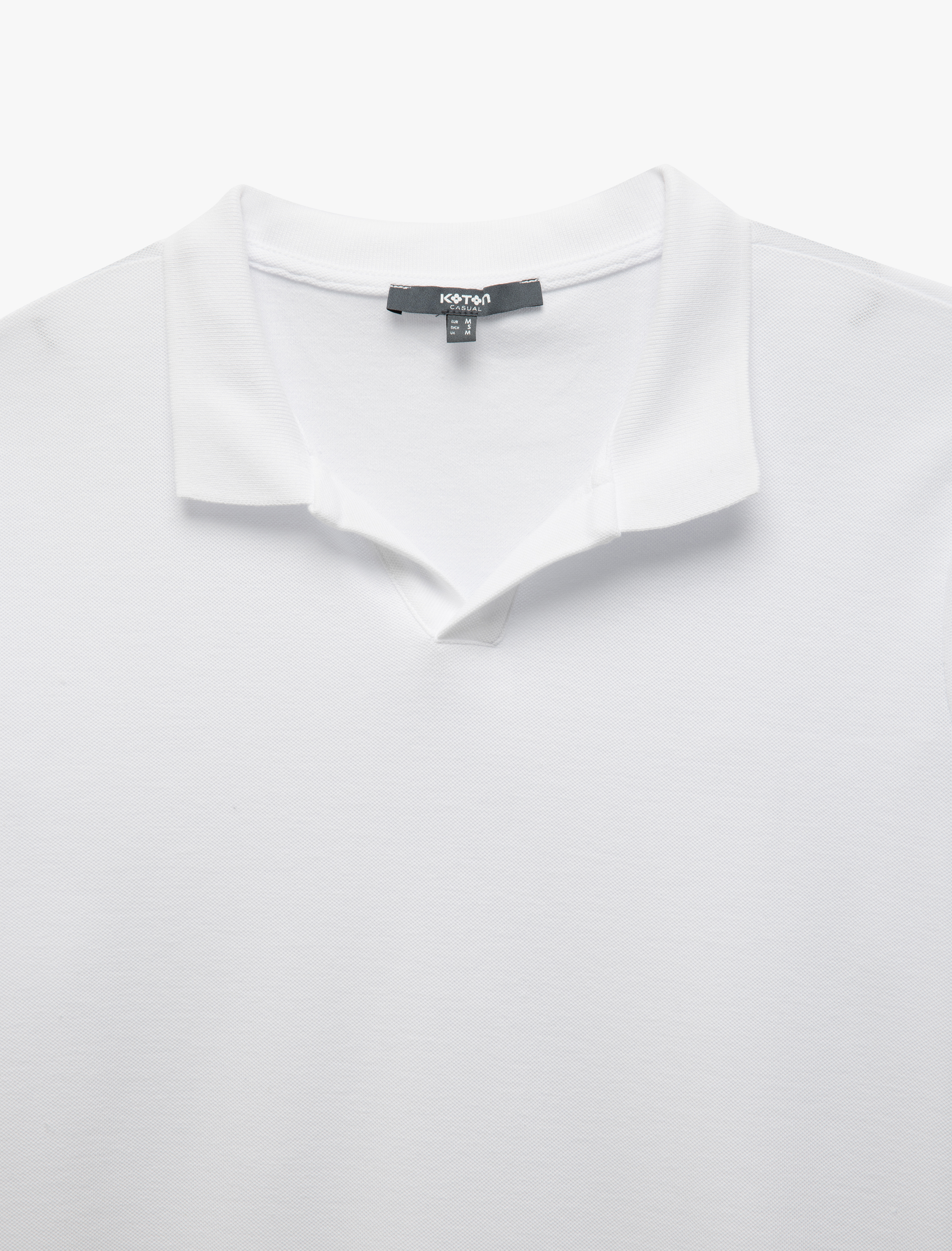   Pamuklu Slim Fit Pike Kumaş Polo Yaka Kısa Kollu Tişört