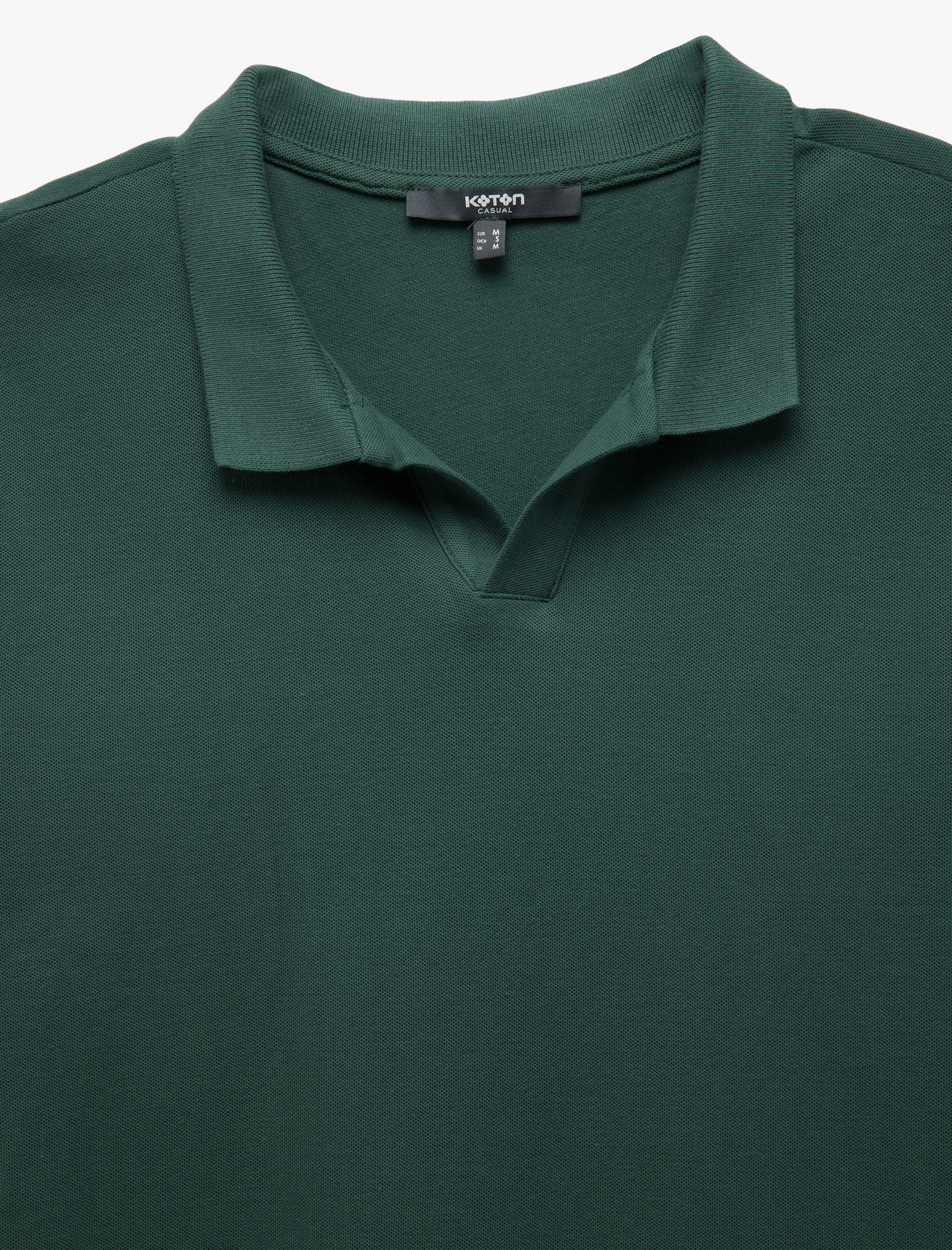   Pamuklu Slim Fit Pike Kumaş Polo Yaka Kısa Kollu Tişört