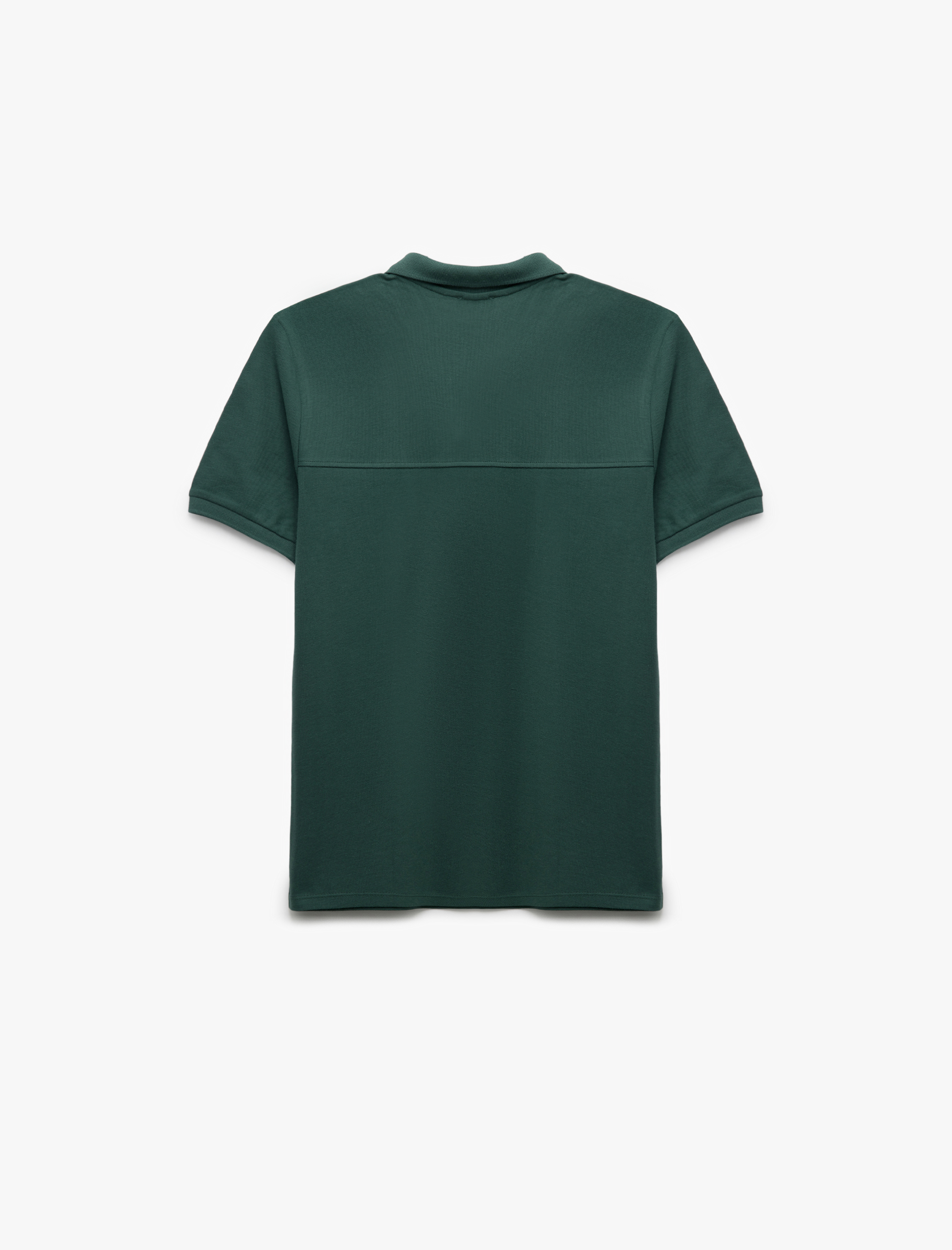   Pamuklu Slim Fit Pike Kumaş Polo Yaka Kısa Kollu Tişört