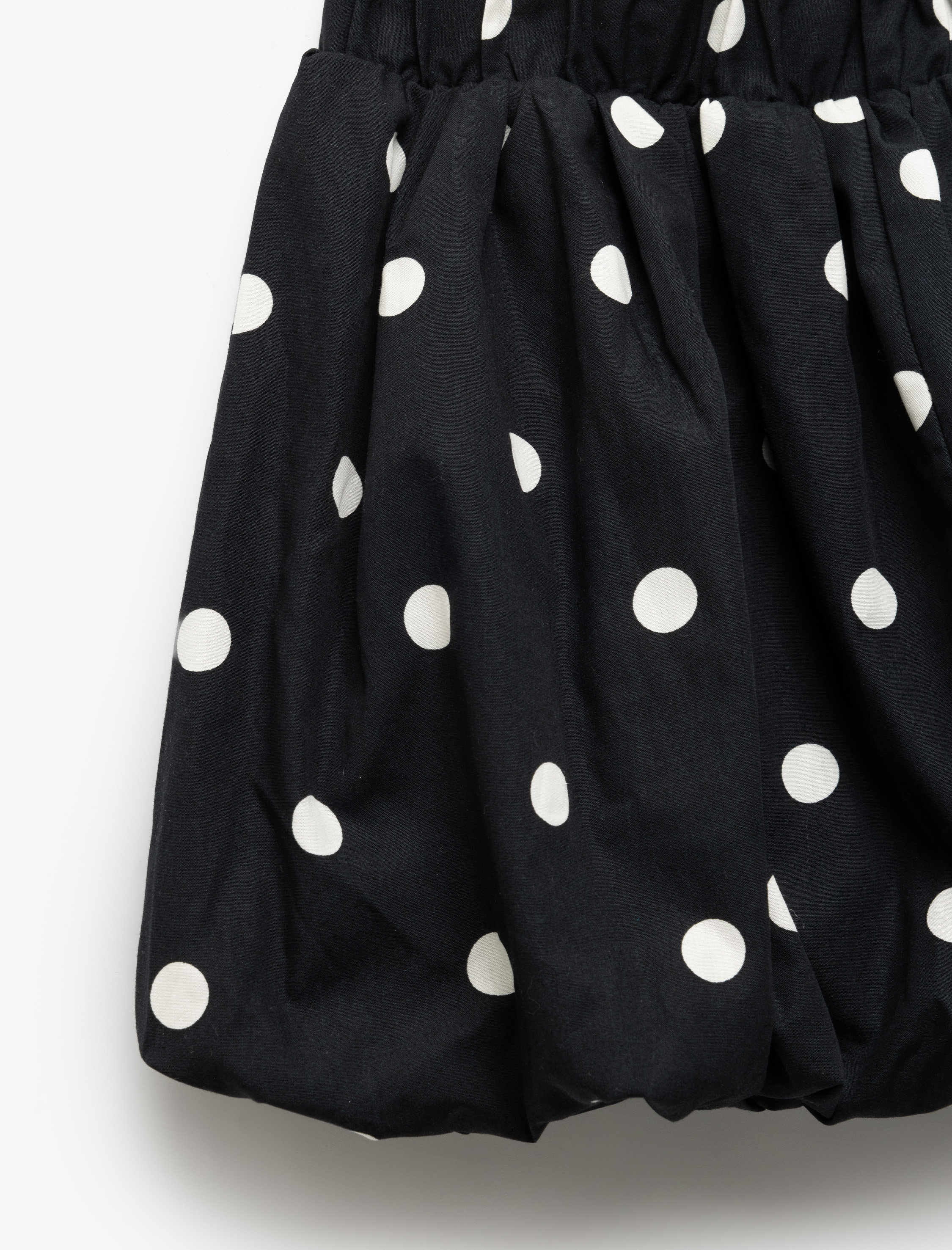 Kız Çocuk Pamuklu Beli Lastikli Puantiyeli Mini Balon Etek