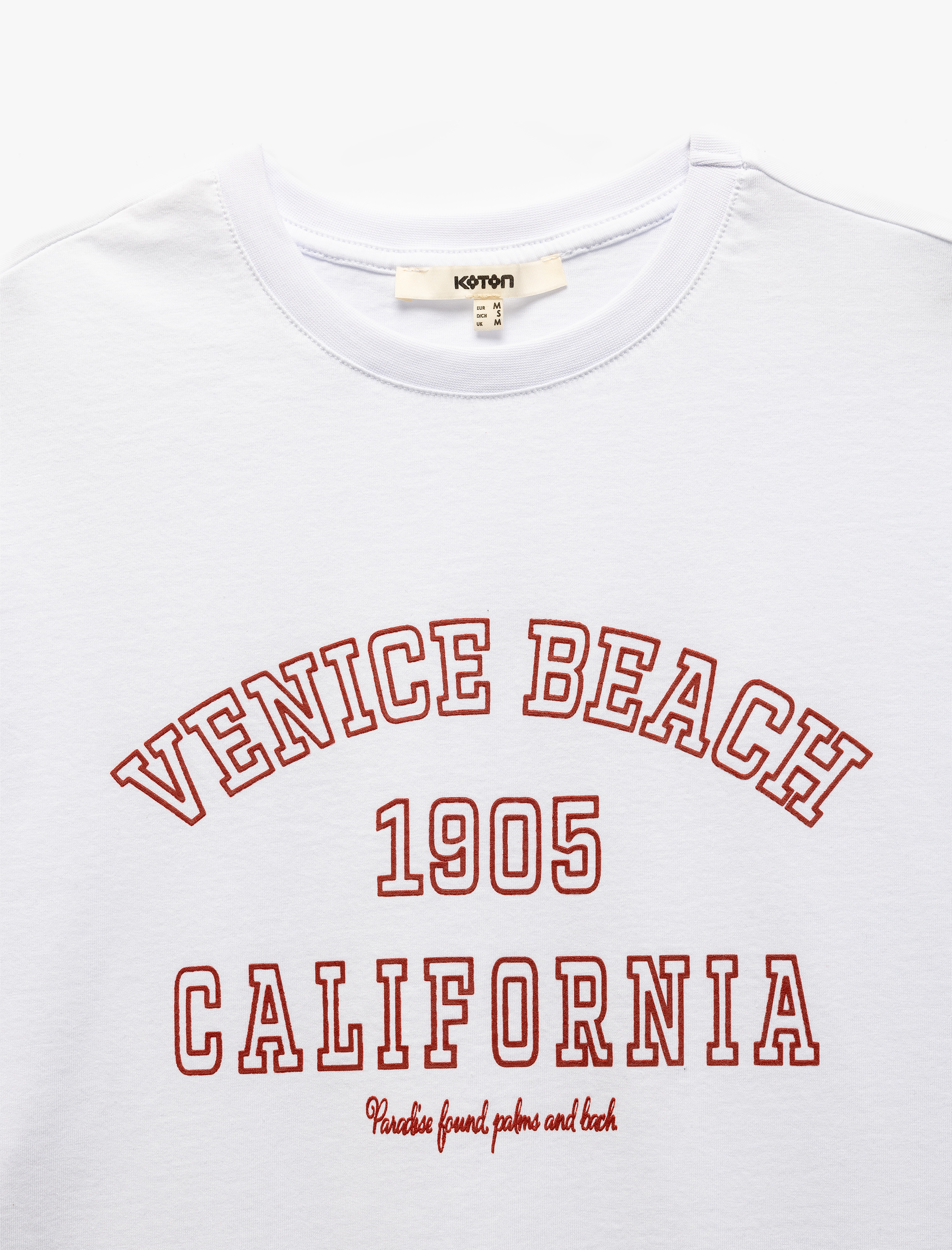   Pamuklu Baskılı Kısa Kollu Bisiklet Yaka Kadın Tişört