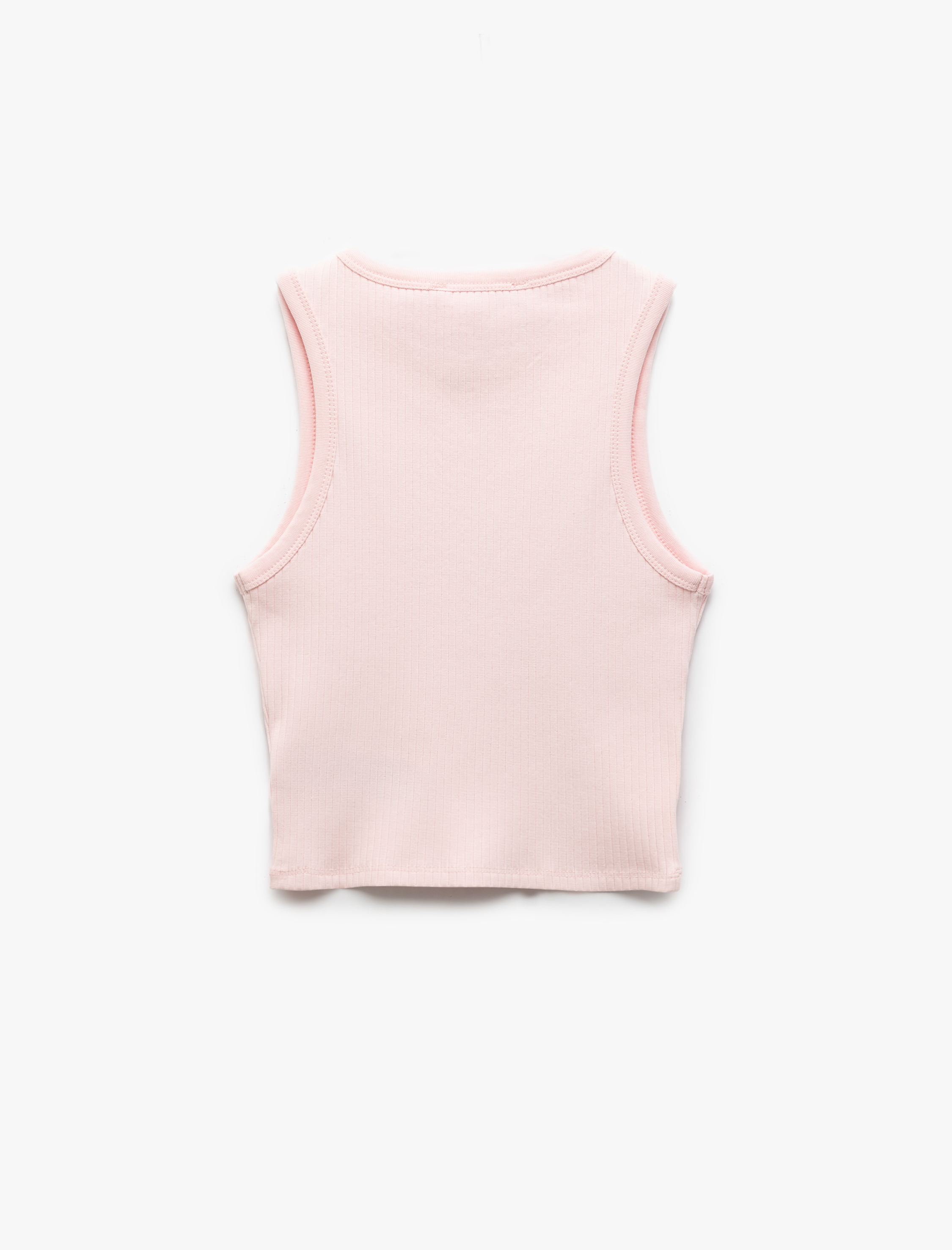 Bisiklet Yaka Kolsuz Pamuklu Slim Fit Kadın Atlet