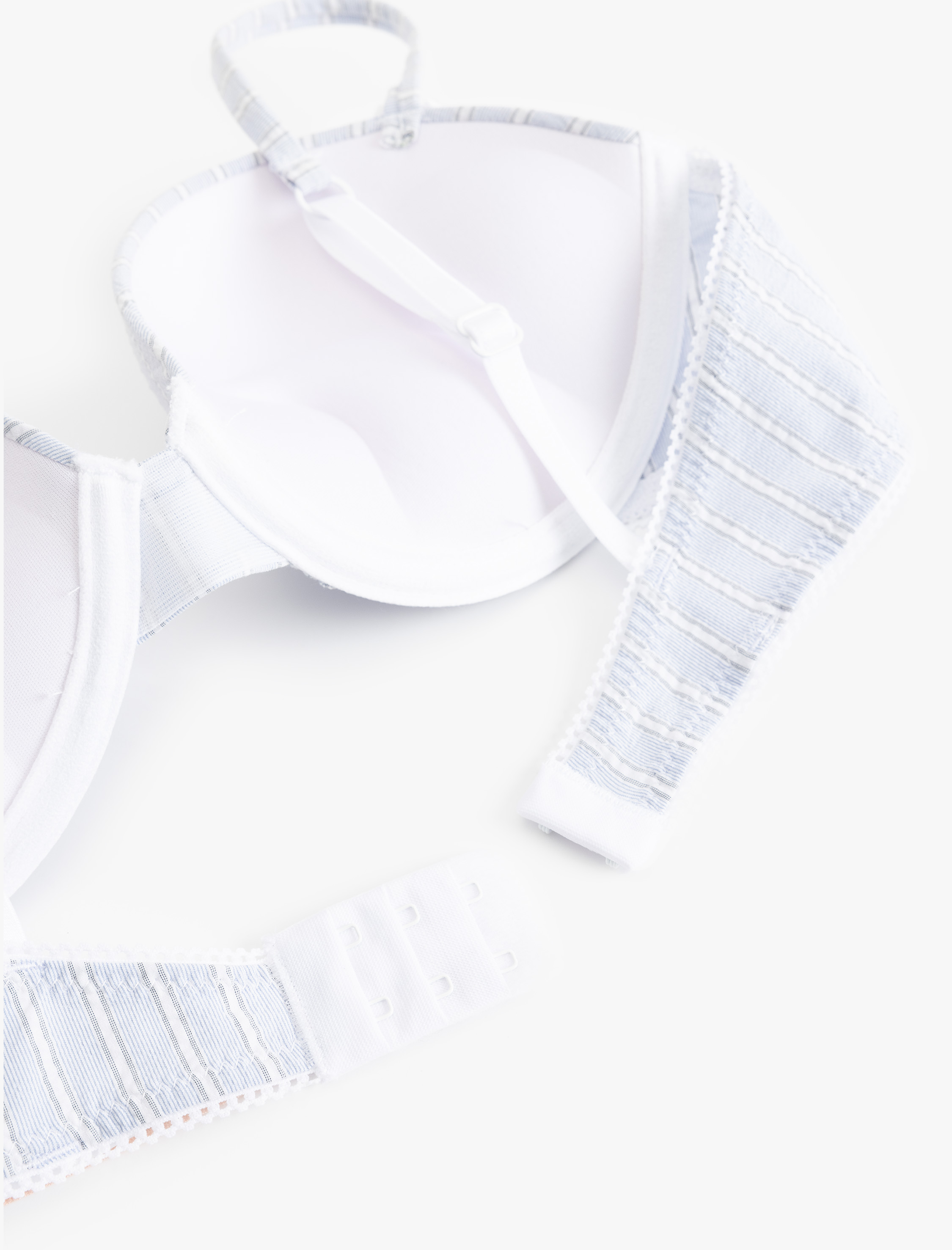   Çizgili Ekstra Dolgulu Destekli Sütyen