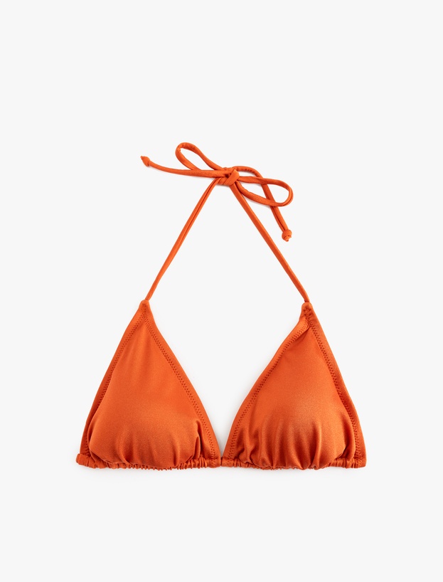 İpli Üçgen Bikini Üstü_0