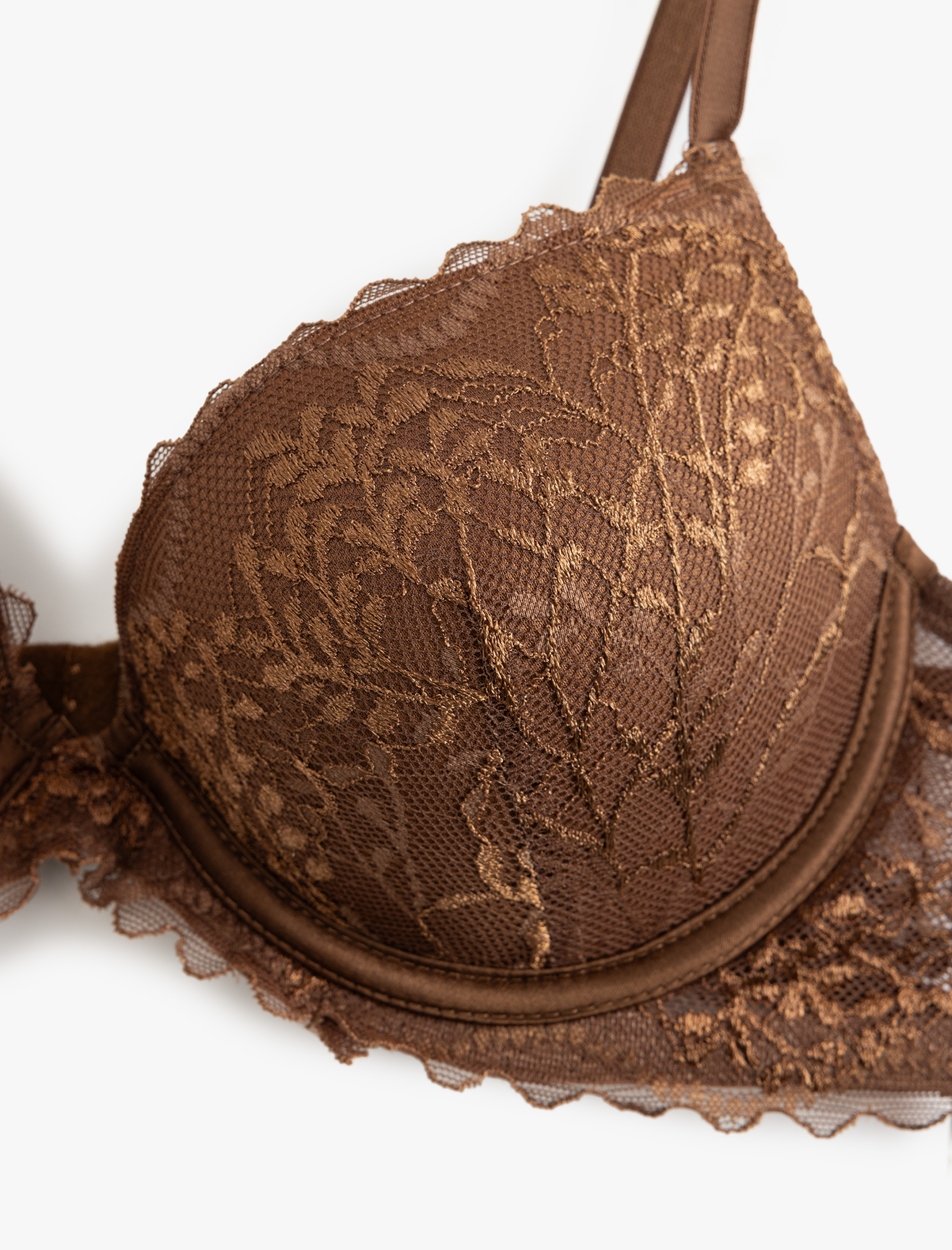   Ekstra Dolgulu Maximizer Destekli Dantelli Sütyen