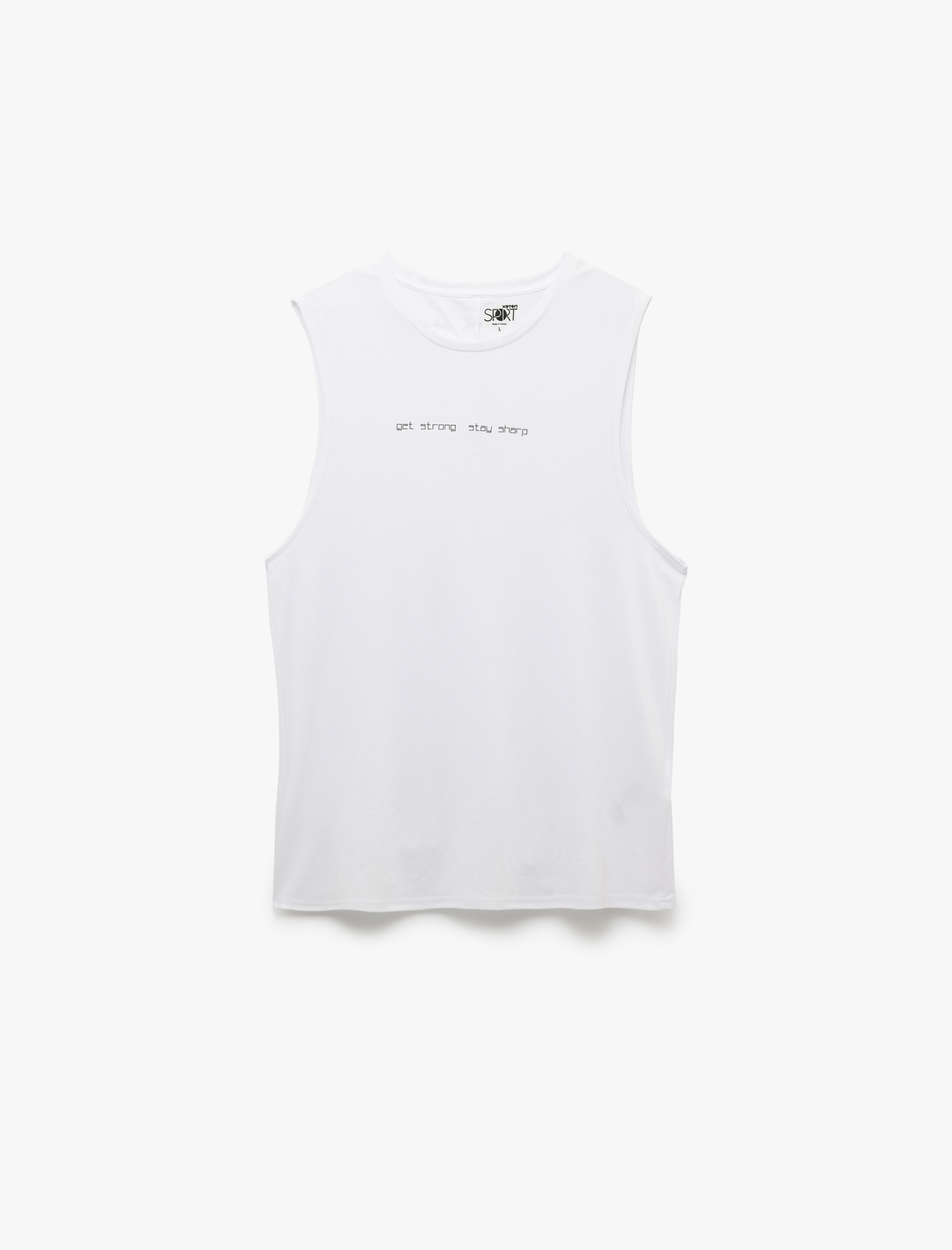   Bisiklet Yaka Kolsuz Baskılı Spor Atlet