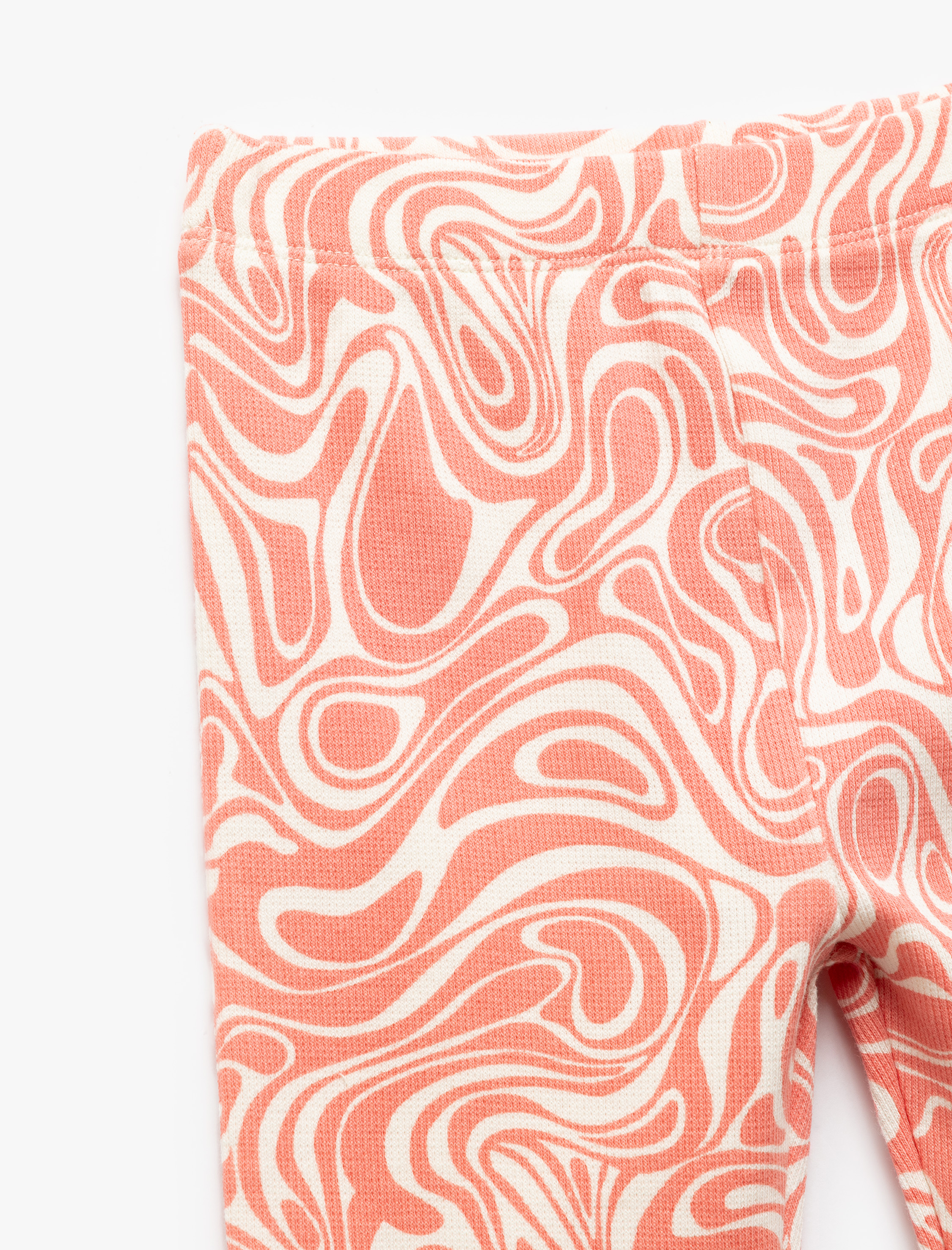  Kız Bebek Pamuklu Beli Lastikli Desenli İspanyol Paça Tayt