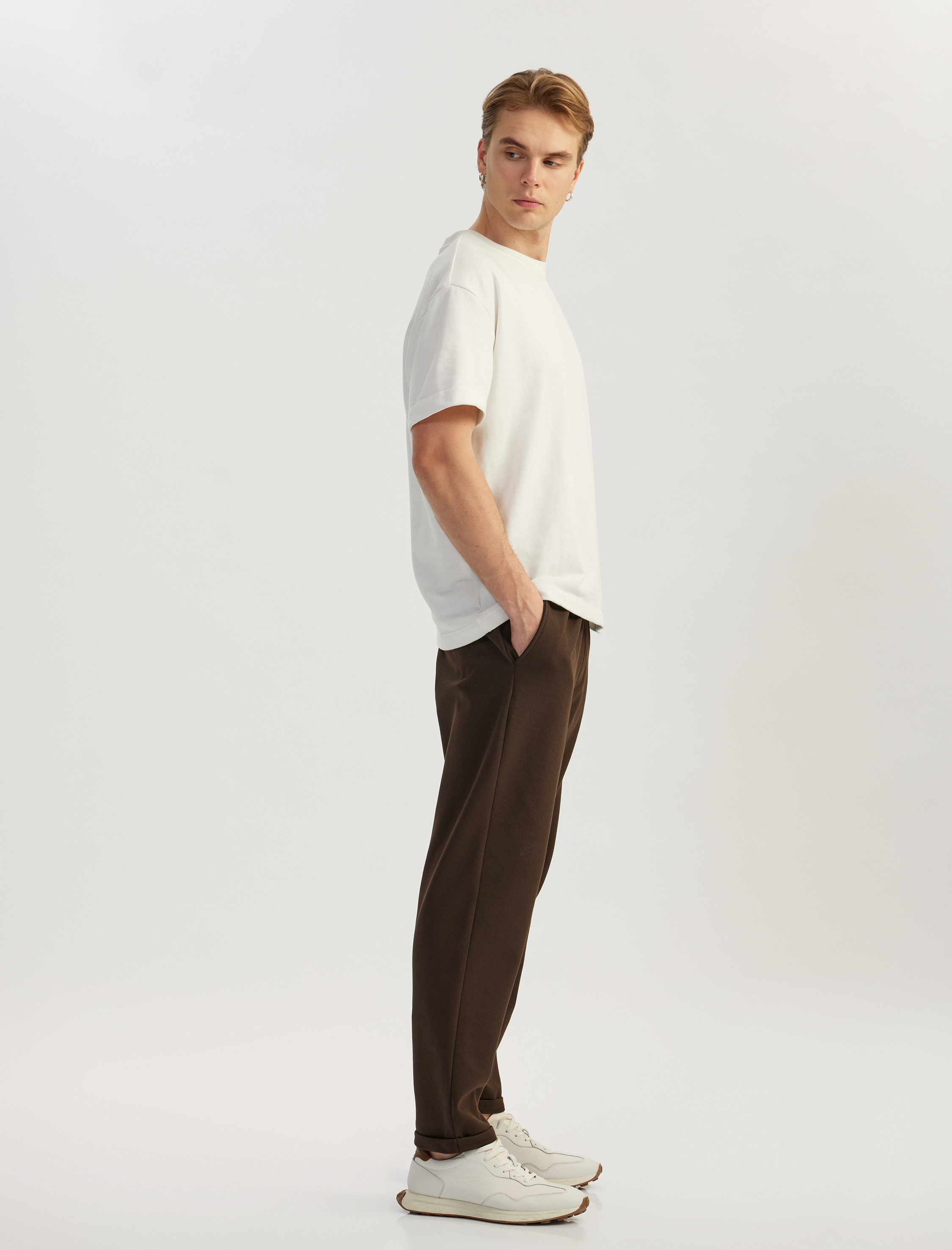   Dikiş Detaylı Pamuk Karışımlı Beli Bağcıklı Eşofman Altı